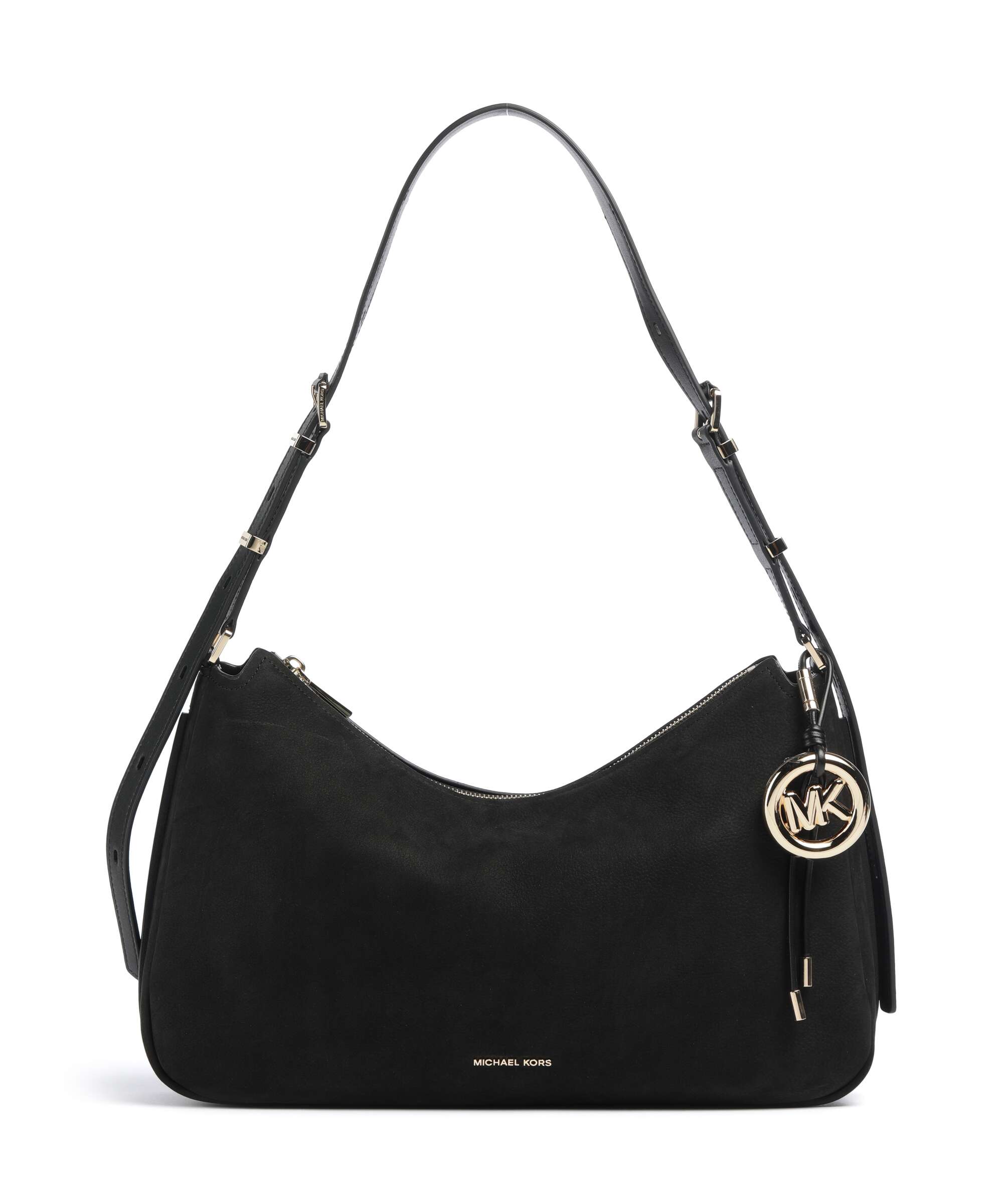 Michael Kors Nolita Medium Hobo bag nubuck cow leather black