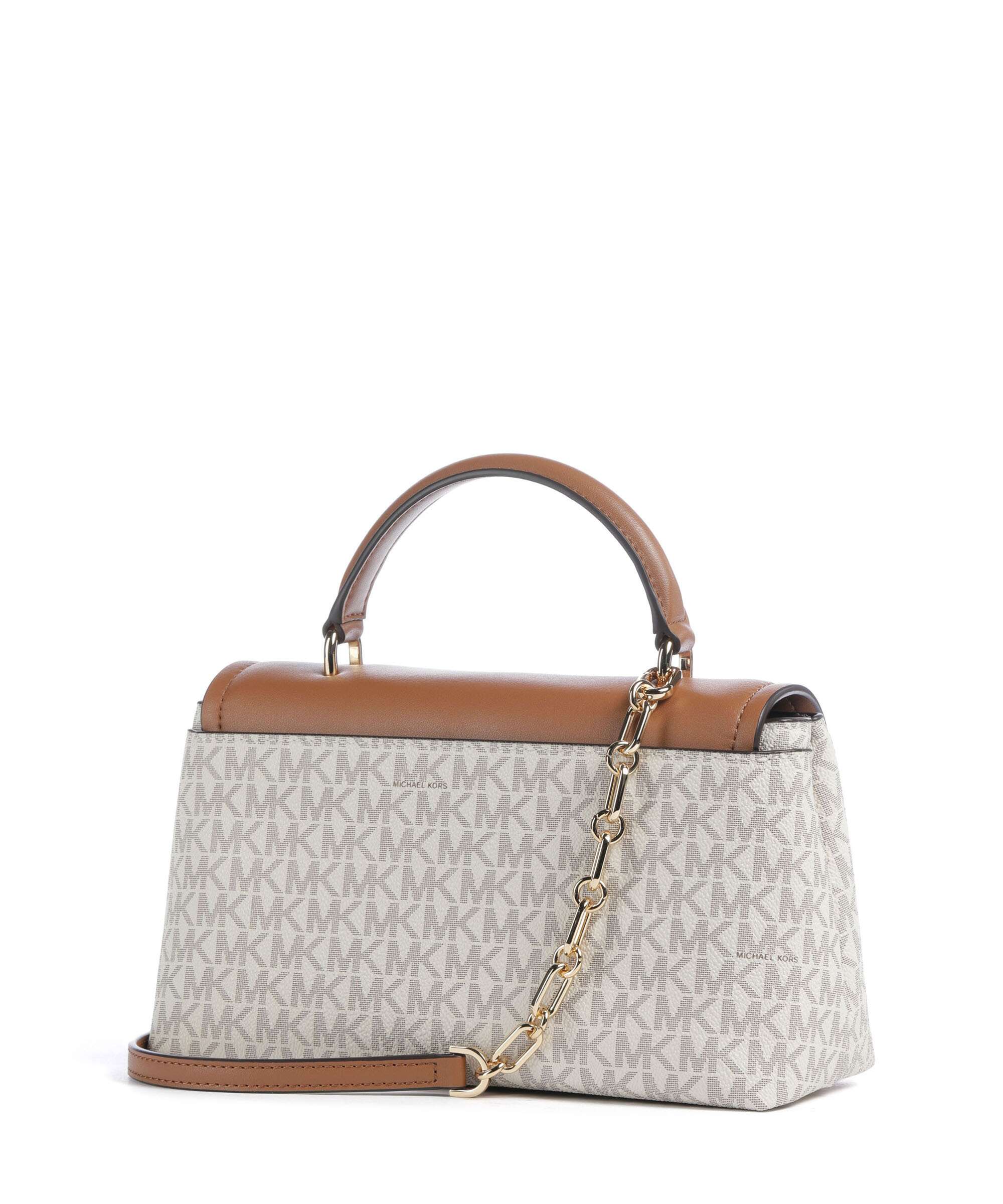 Michael Kors Tribeca Medium Handbag imitation leather vanilla/acrn