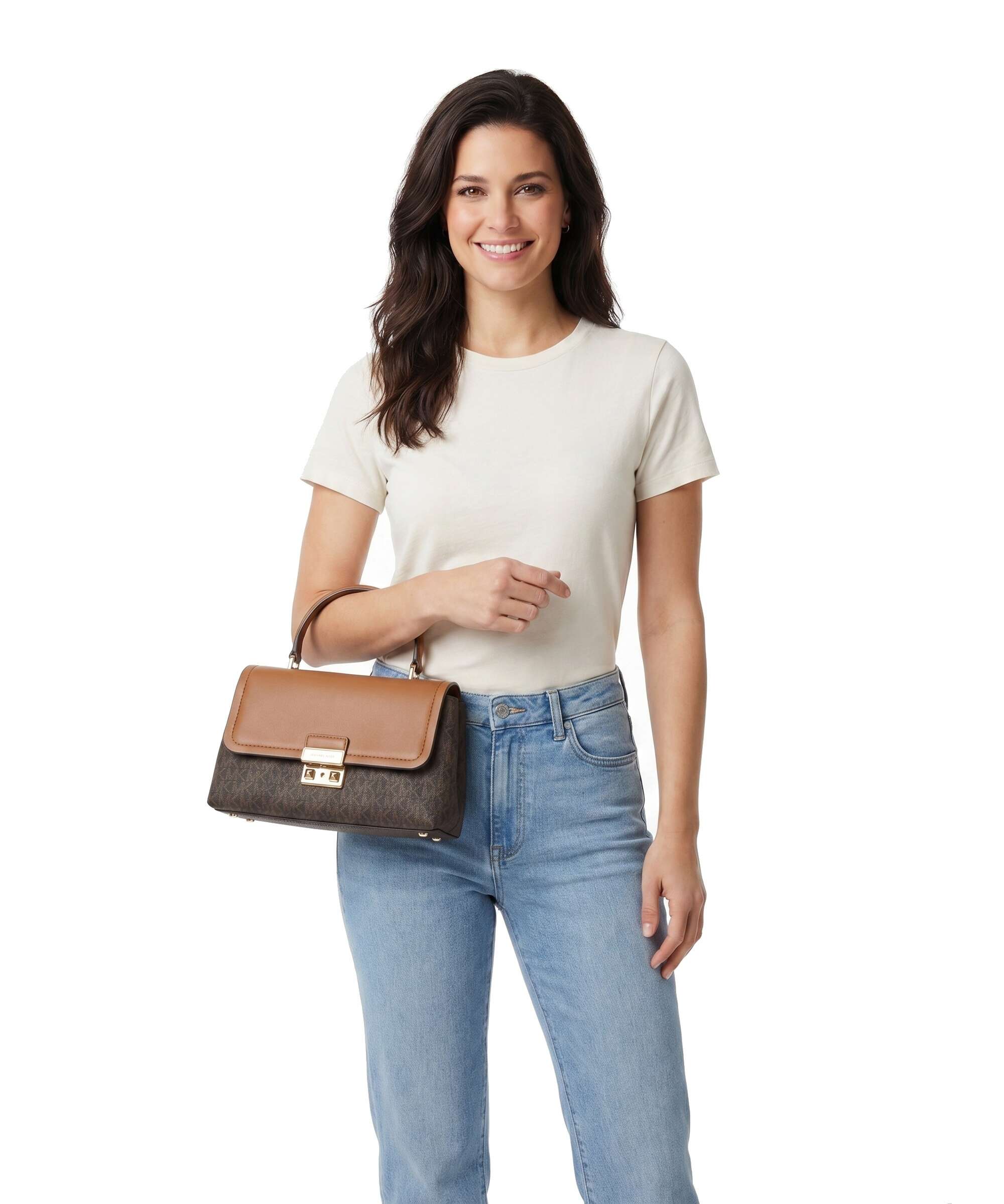 リパーフェクト　30包×2 Michael Kors Tribeca Medium Handbag imitation leather brown/acorn