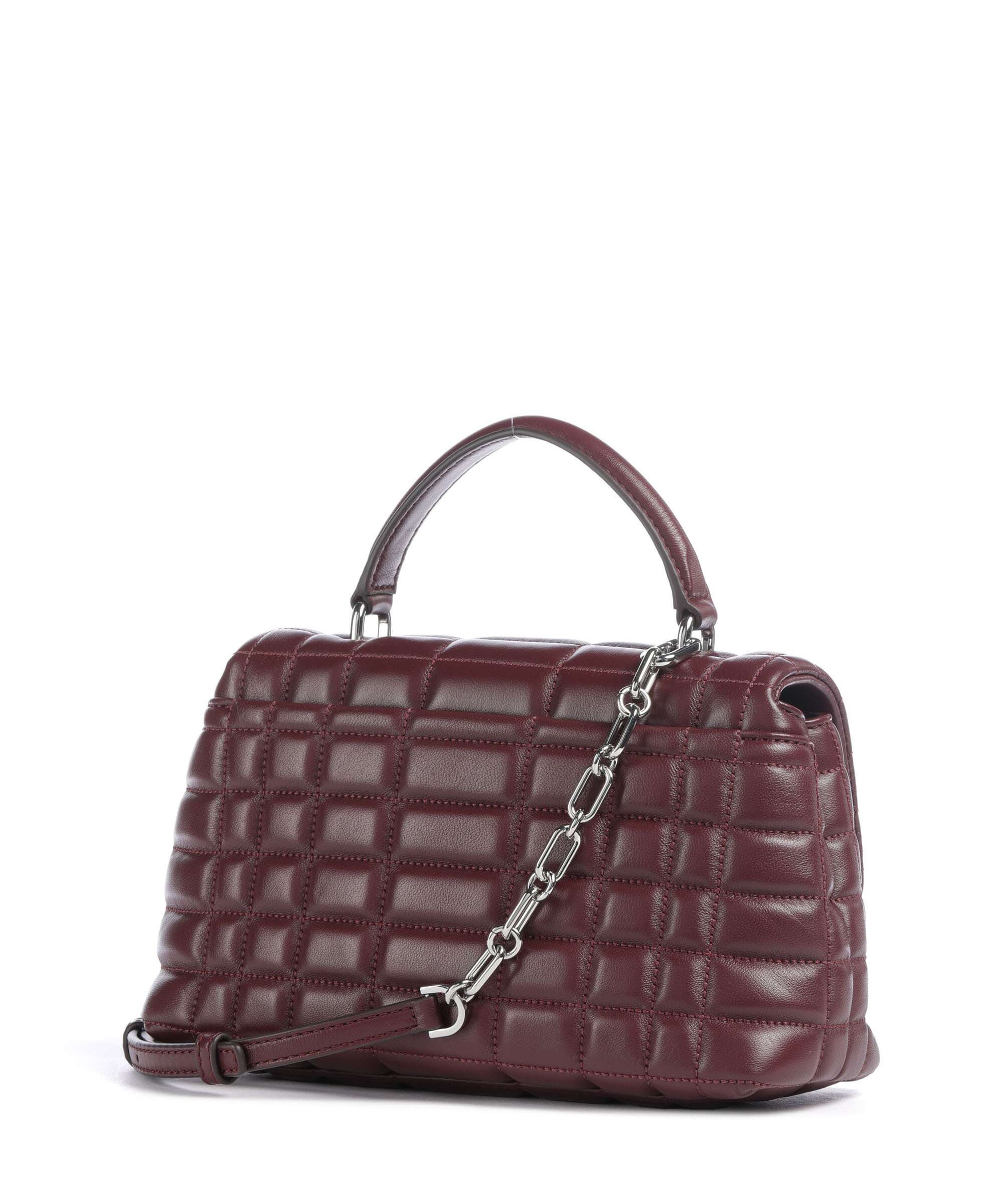 Michael Kors Tribeca Medium Handbag lamb leather oxblood