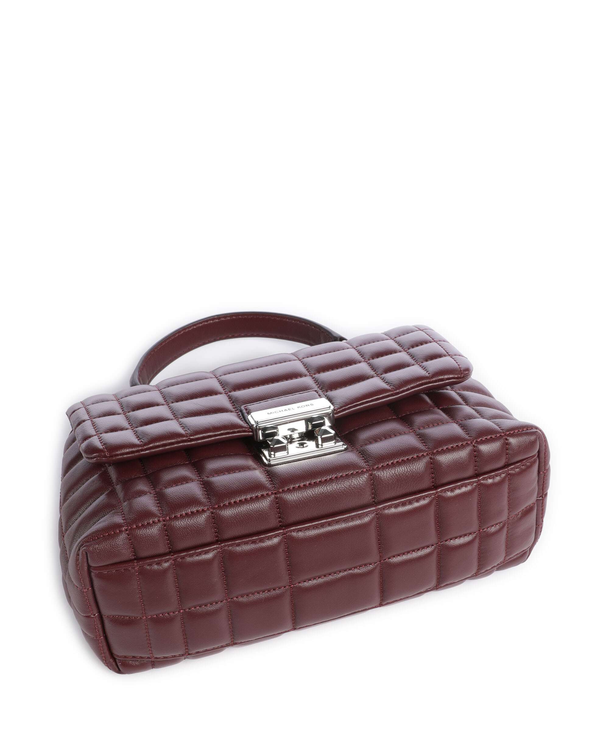 ゆん　904545 Michael Kors Tribeca Medium Handbag lamb leather oxblood