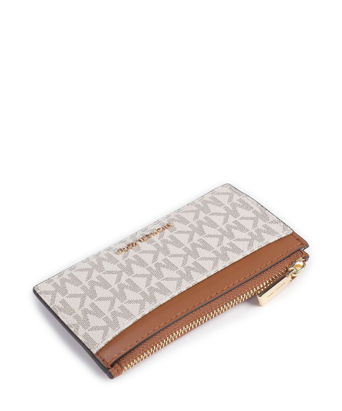 Michael Kors Jet Set Credit card holder vanilla/acorn