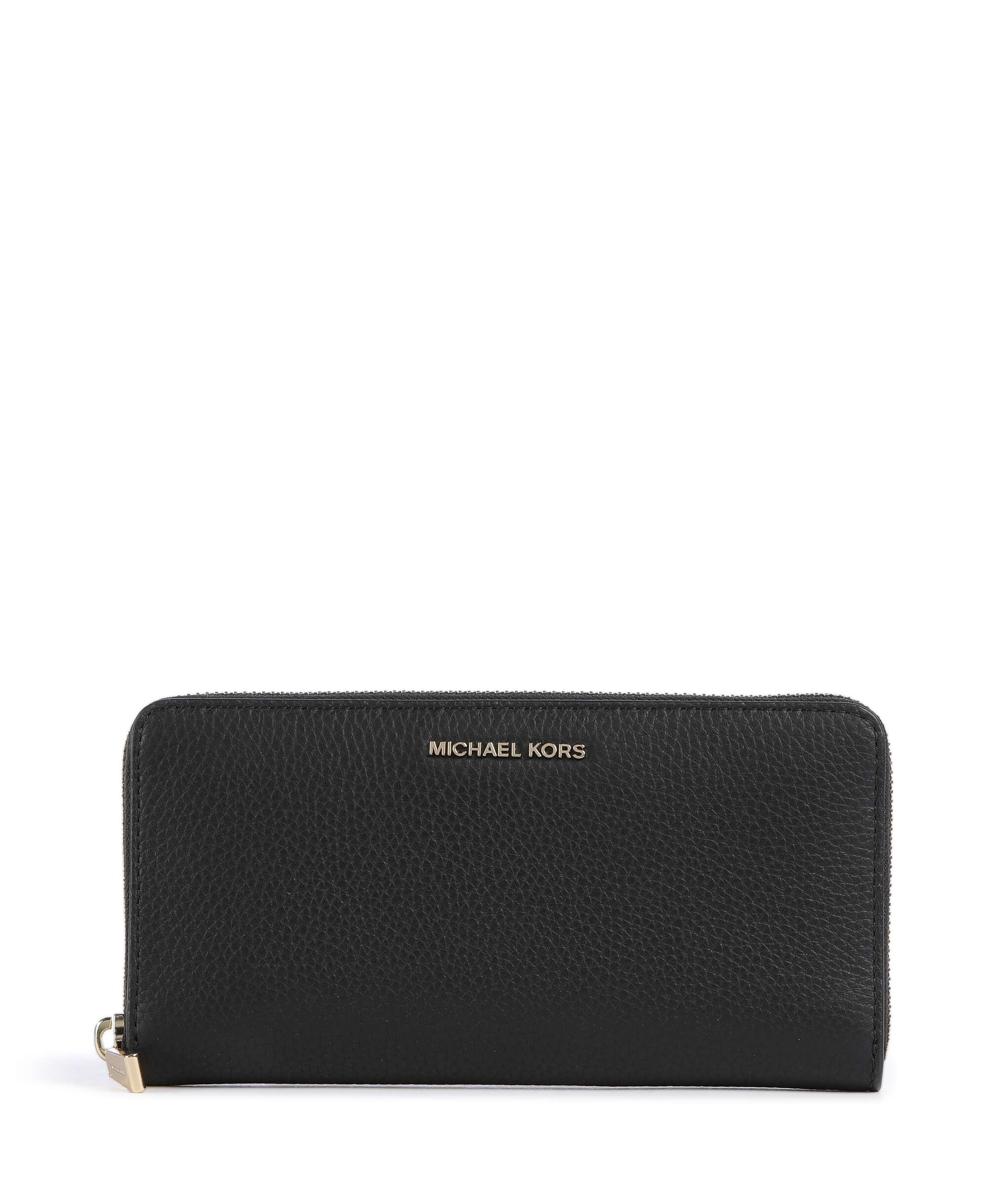 Michael Kors Jet Set Large Wallet grained cow leather black
