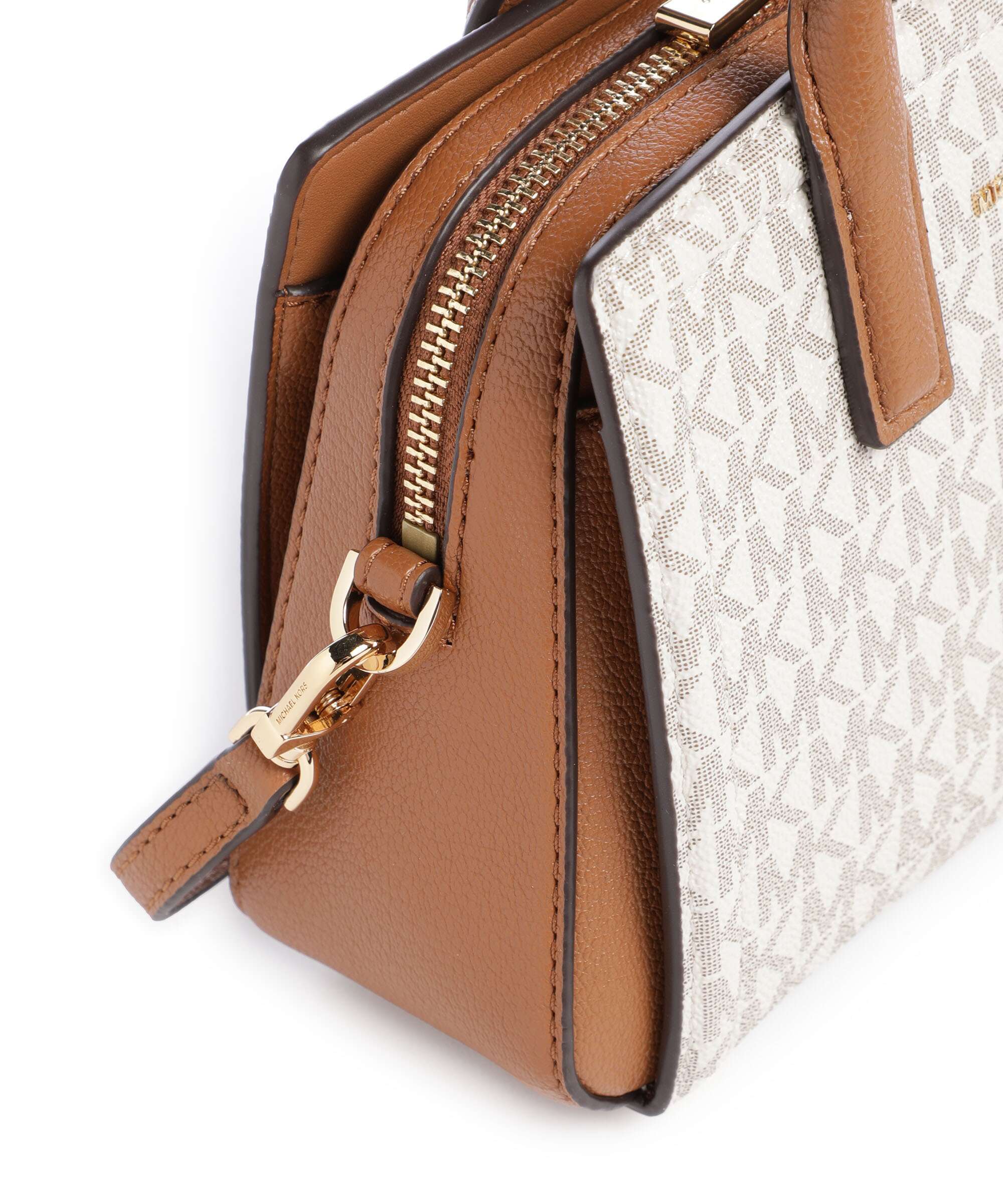 Michael Kors Laila XS Handbag imitation leather vanilla/acorn