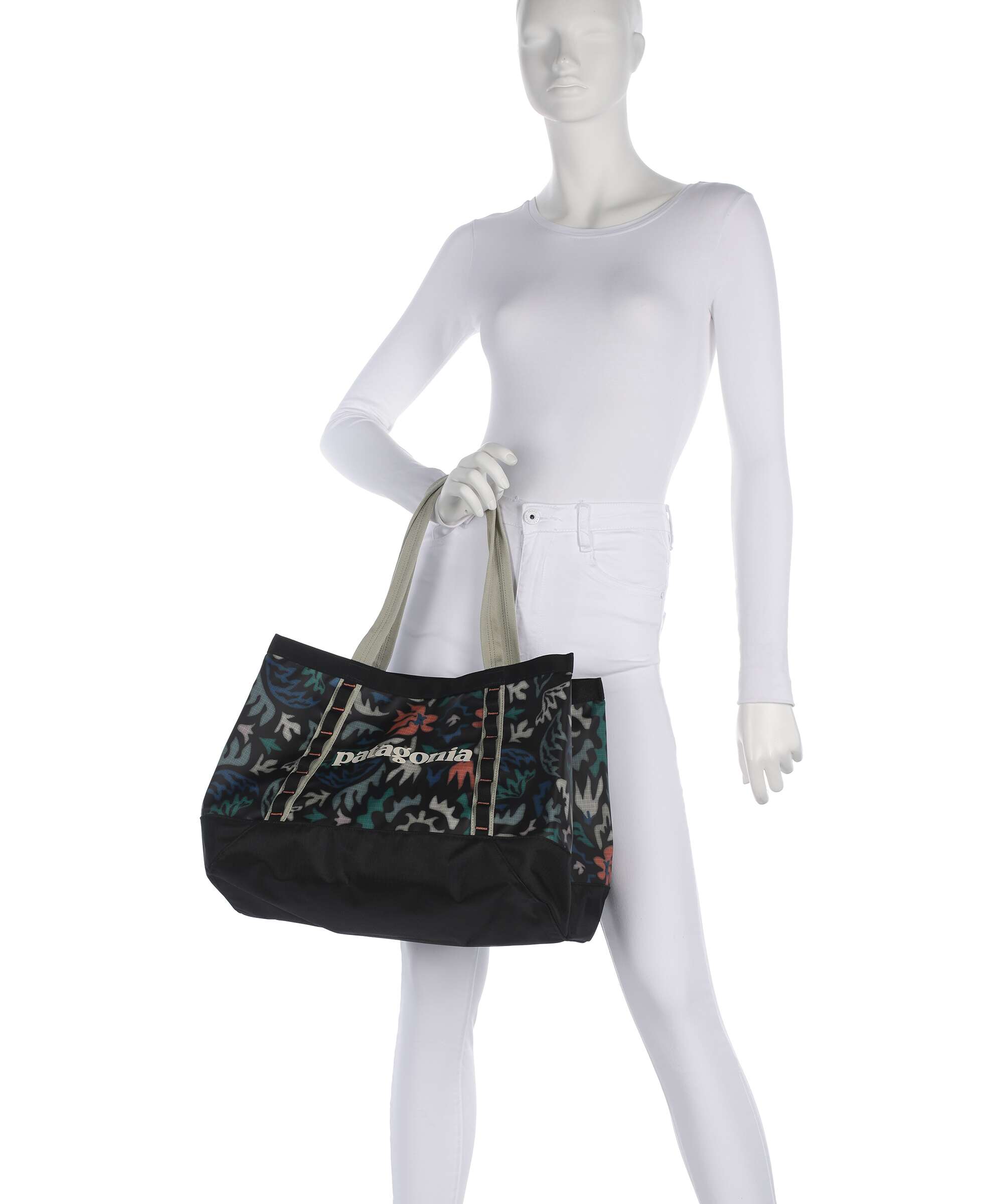 Patagonia Black Hole 25 Tote bag recycled polyester kaleido black