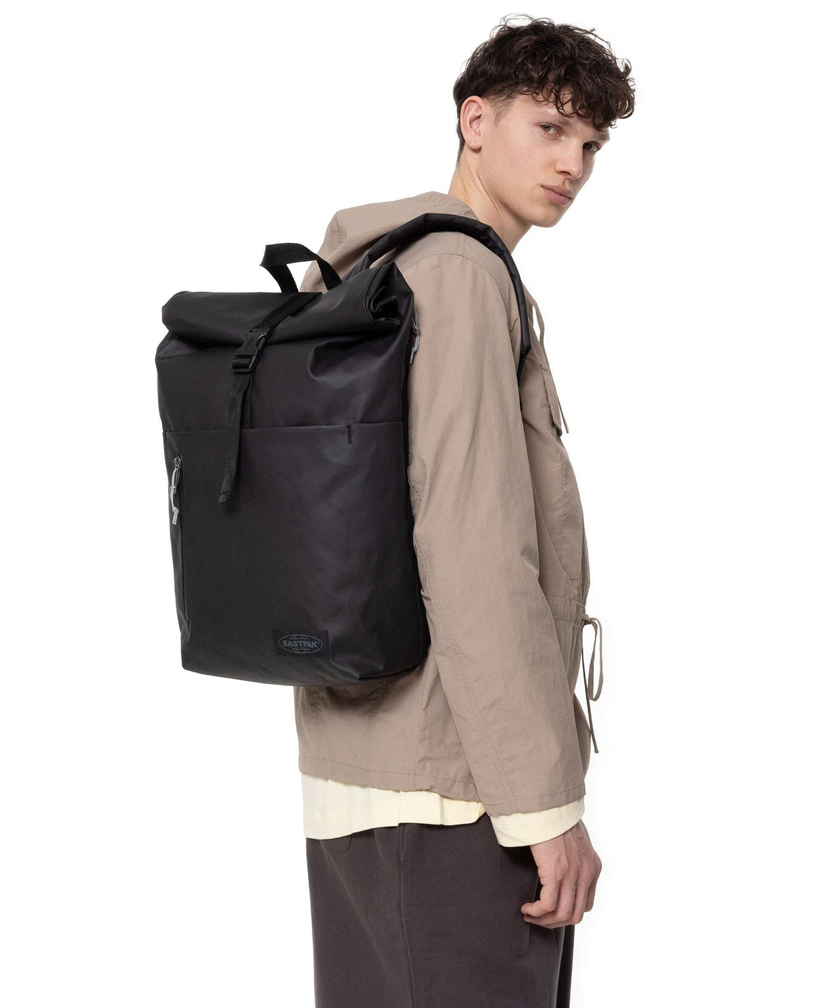 Eastpak Tarp Up Roll Rolltop backpack tarp black