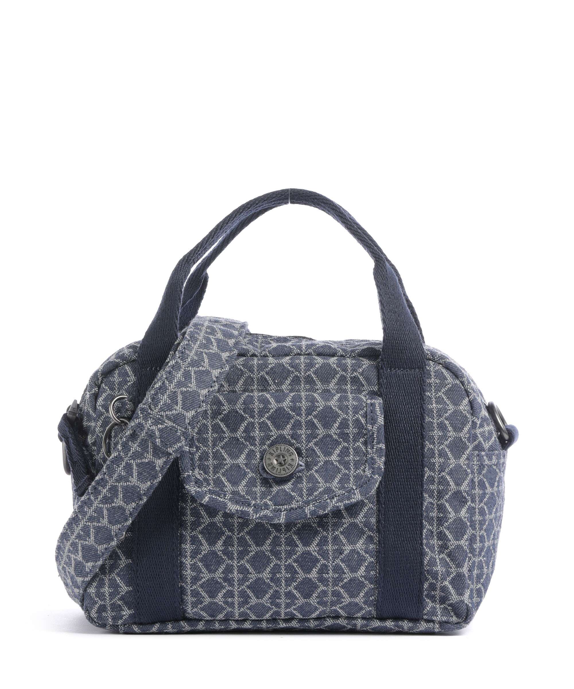 Kipling Denim Love Kazia Handbag cotton signature denim