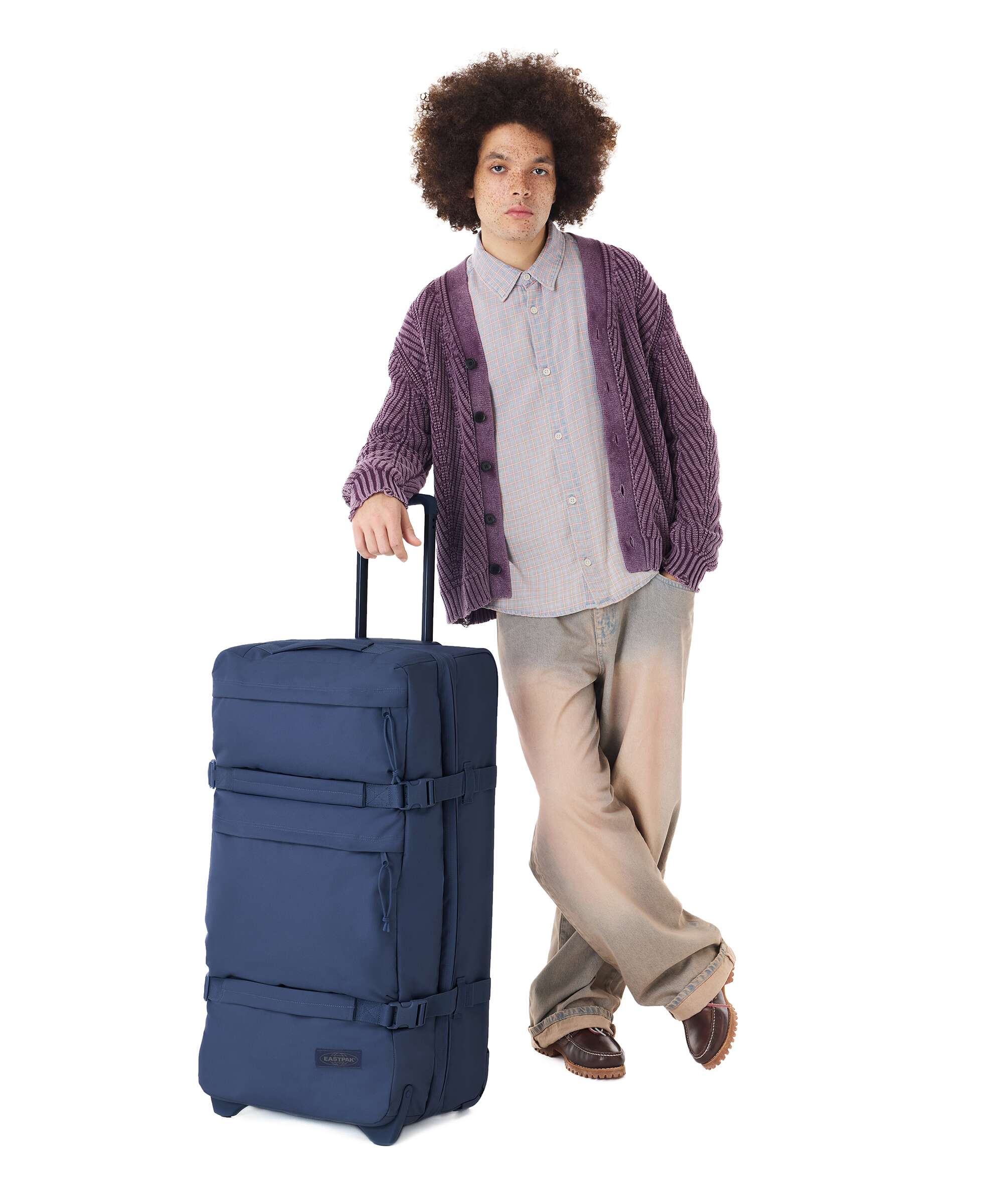 Eastpak Transit'R Plus Mono L Travel bag with wheels navy