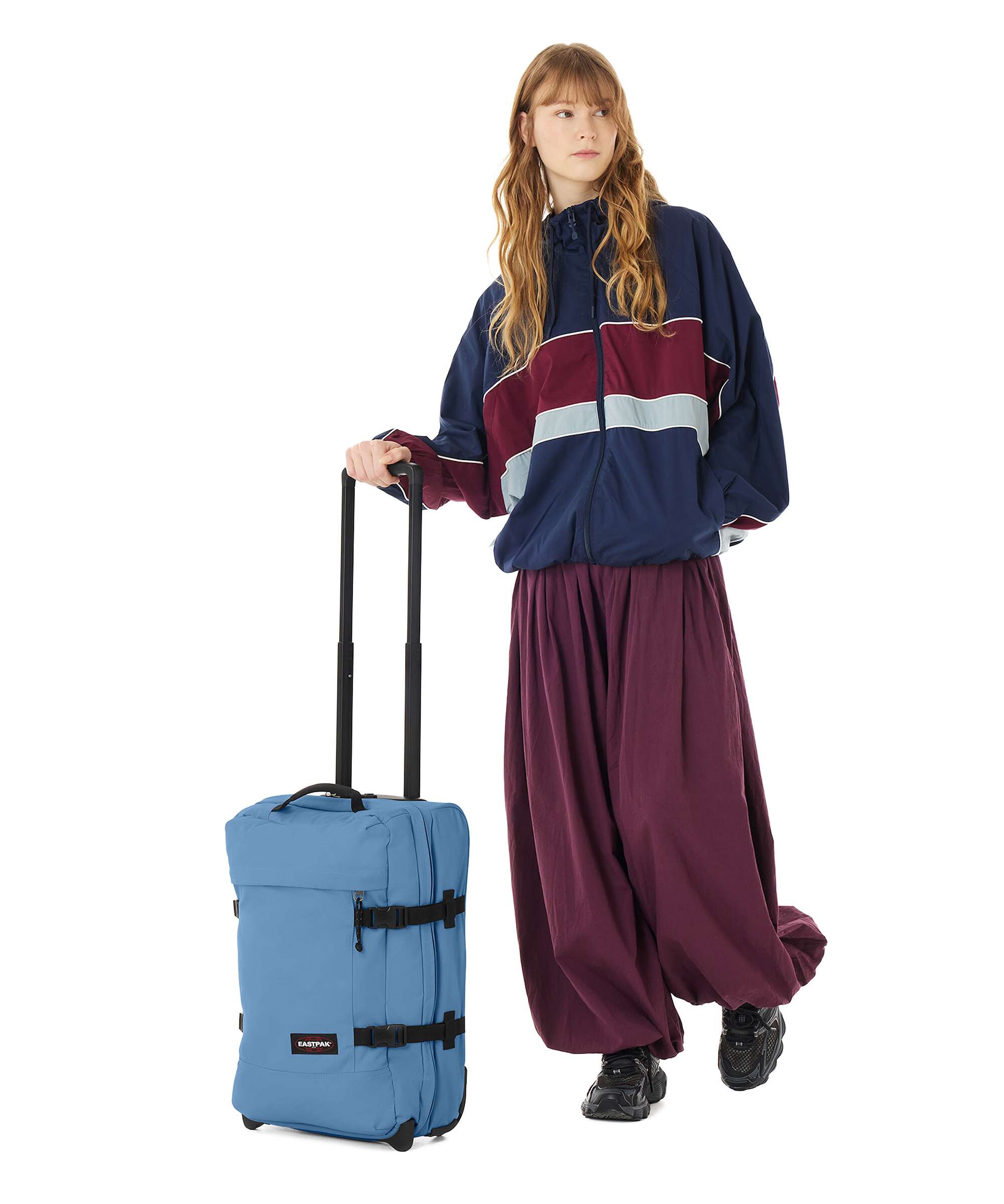 Eastpak Tranverz S Travel bag with wheels aviator blue
