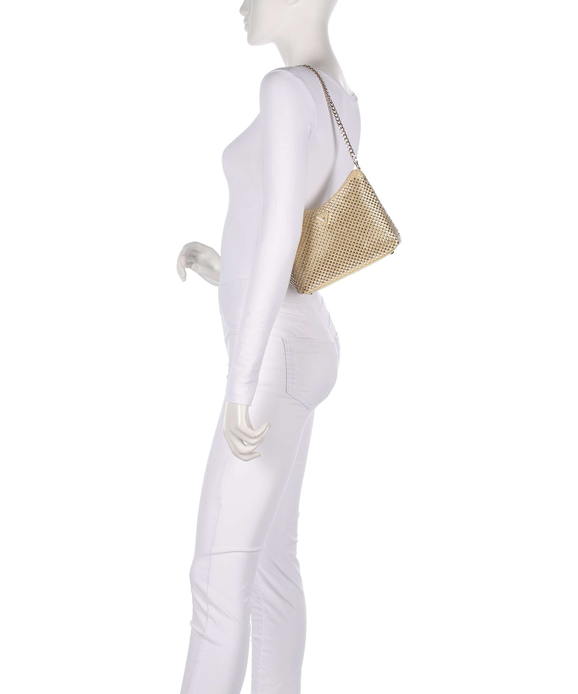 Guess Zalina Shoulder bag polyester gold - HWCE9350170-GOL – WARDOW