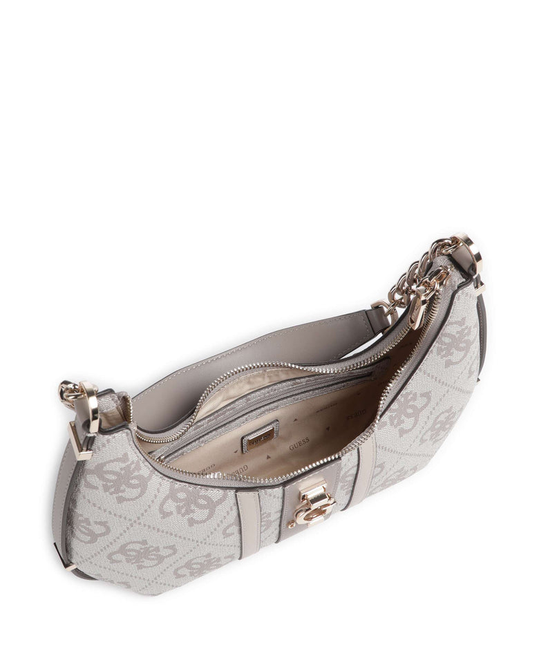 Guess Erenia Shoulder bag dark taupe logo