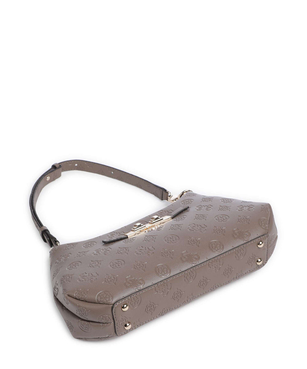 Guess Carmella Shoulder bag taupe logo