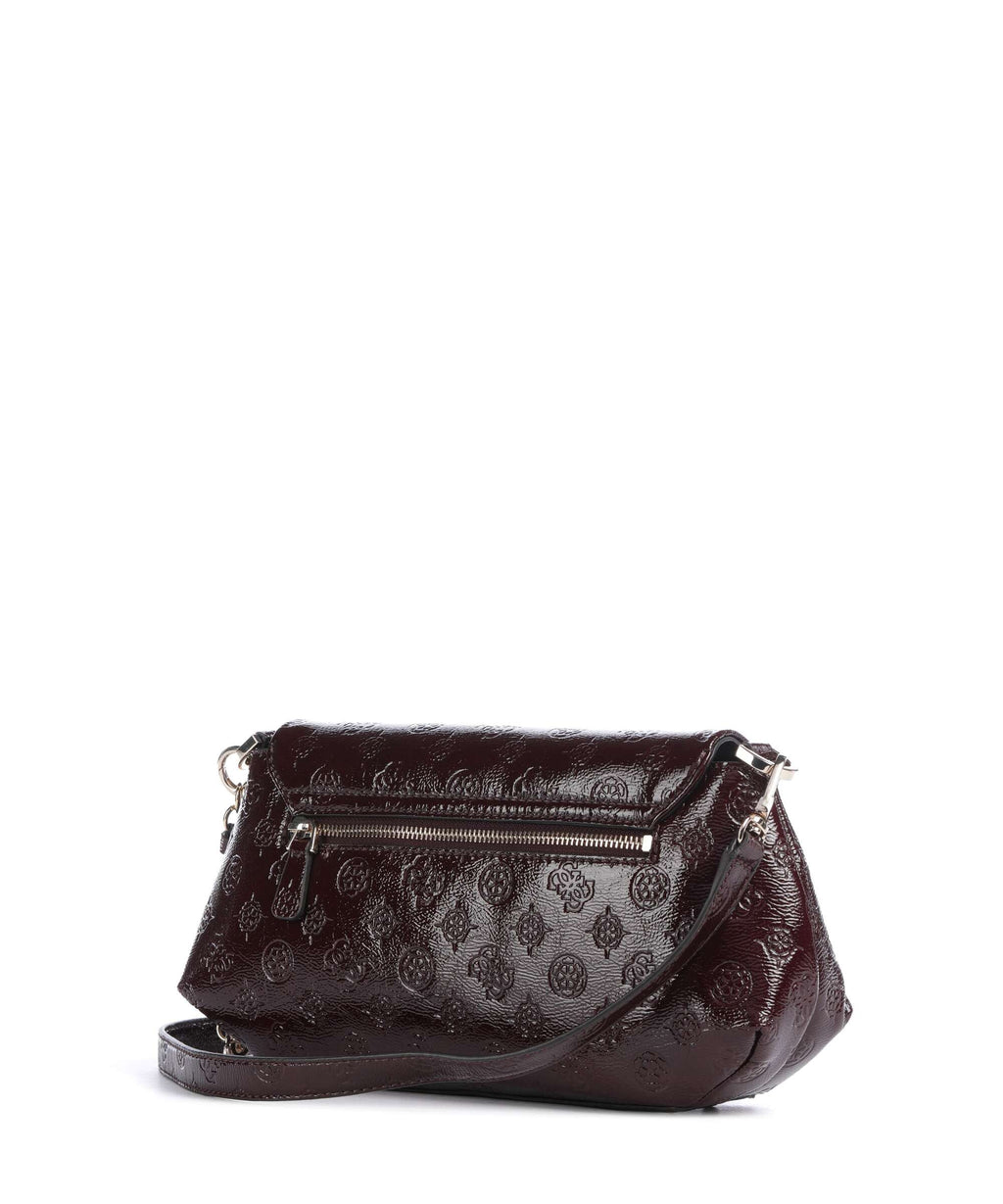 Guess Carmella Crossbody bag burgundy logo