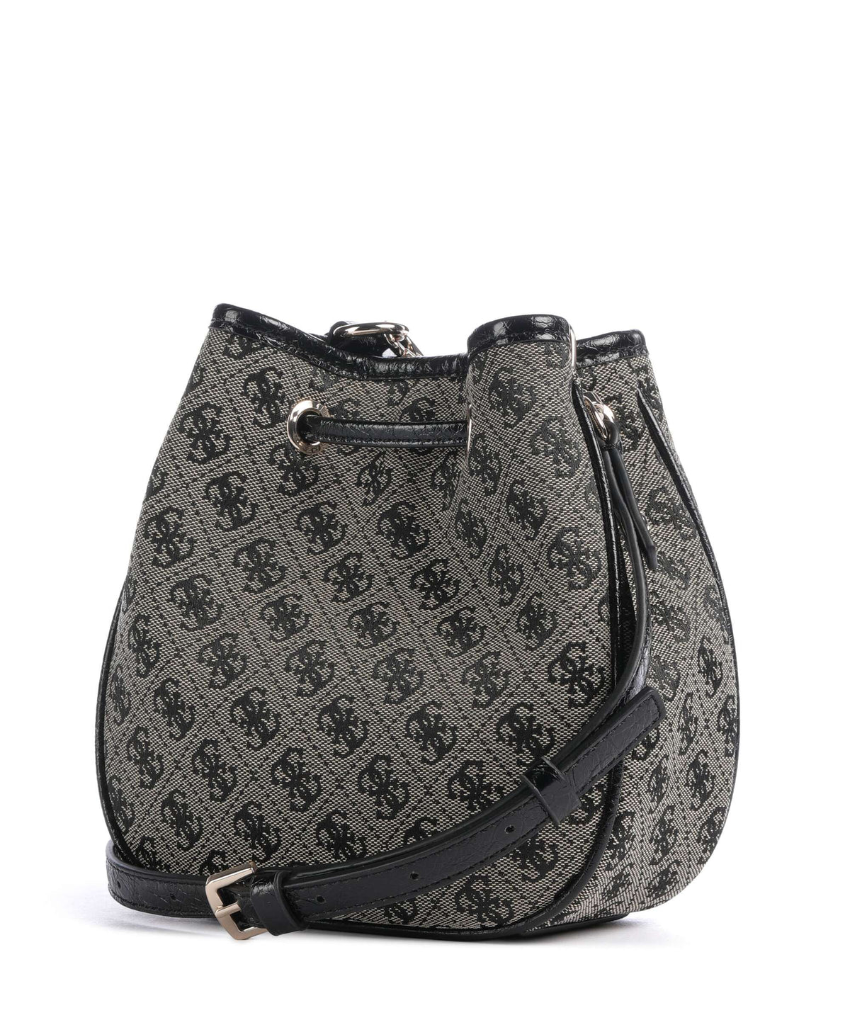 Guess Samantha Mini Bucket bag black logo