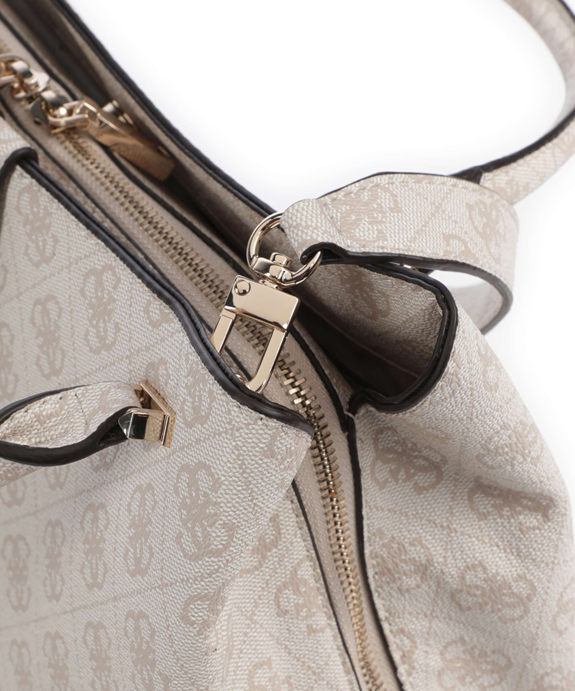 Guess Yvonne Girlfriend Logo Handbag stone logo