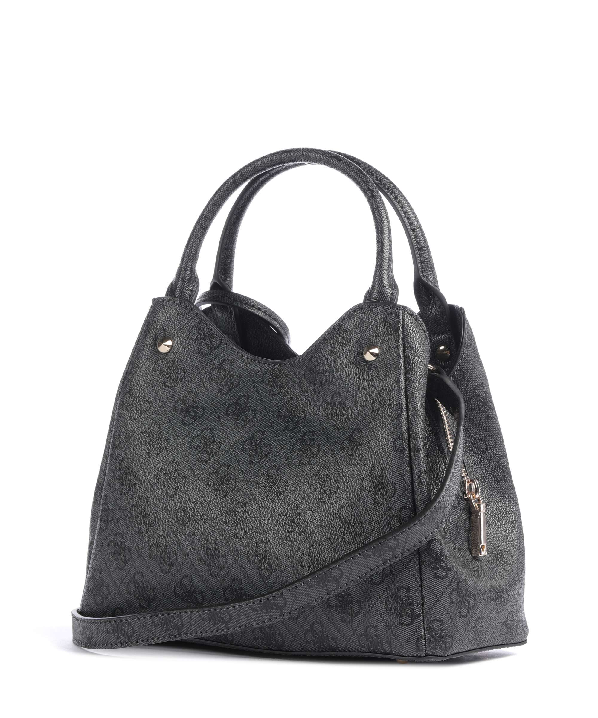 Guess Lorella Girlfriend Logo Small Handbag coal logo