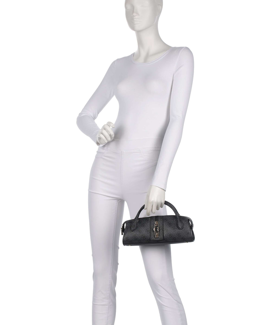 Guess Yvonne Logo Mini Handbag coal logo