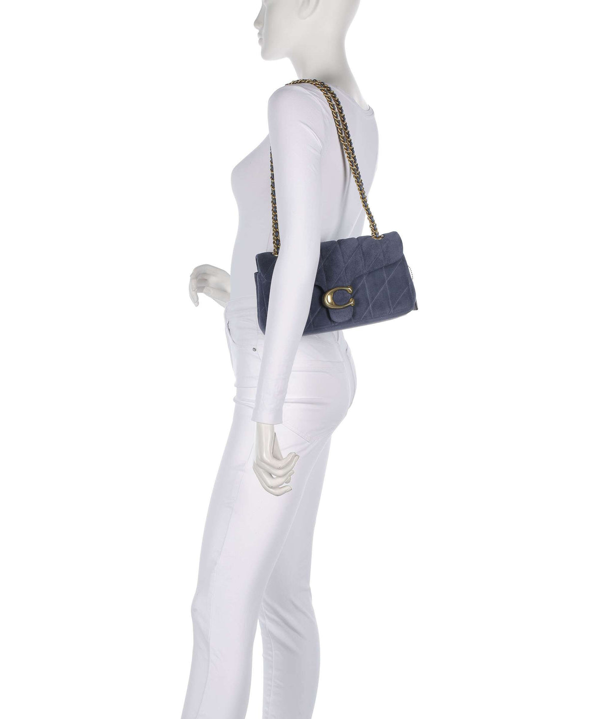 Coach Tabby Quilted 26 Shoulder bag light denim