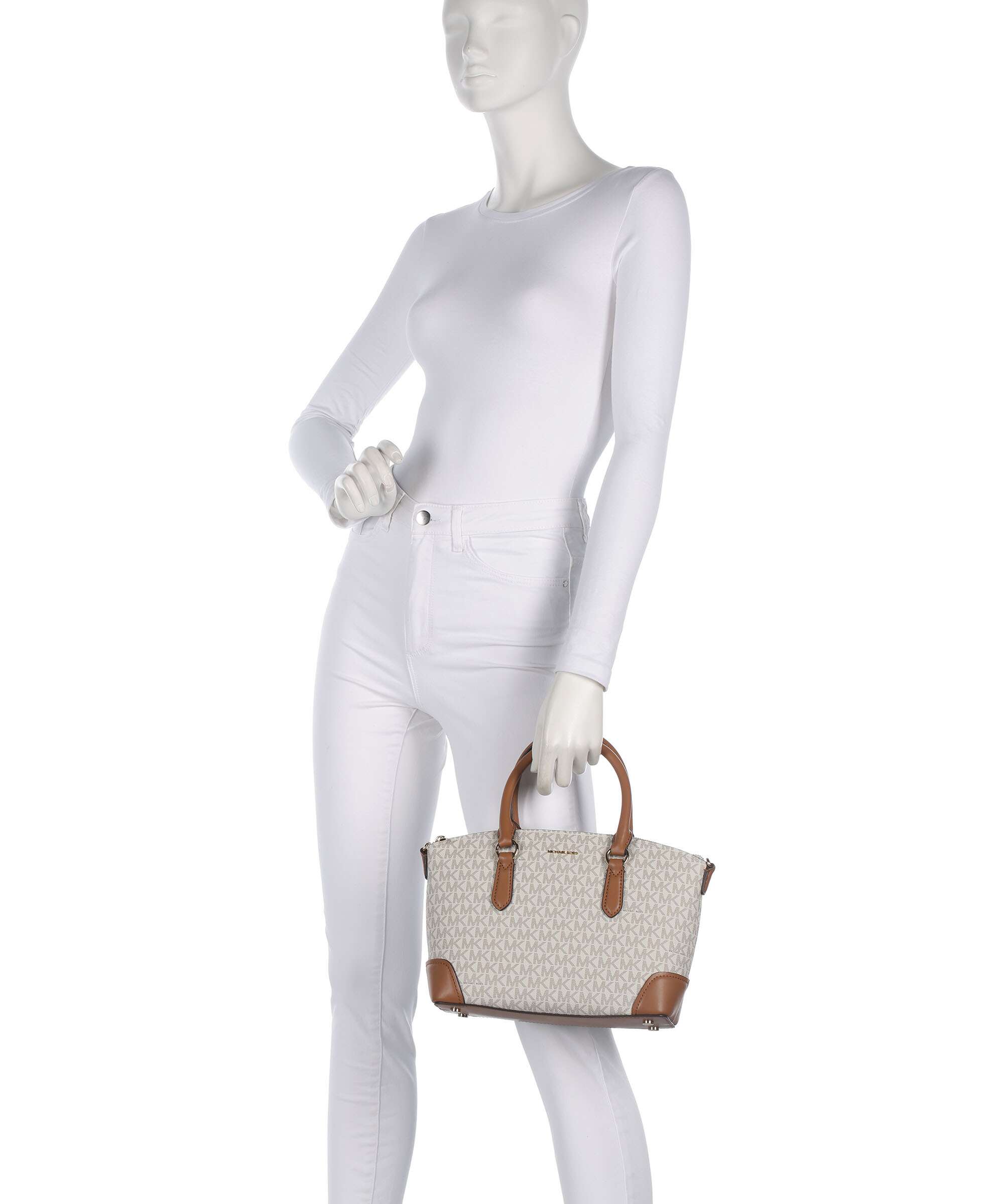 Michael Kors Murphy Medium Handbag imitation leather vanilla/acorn