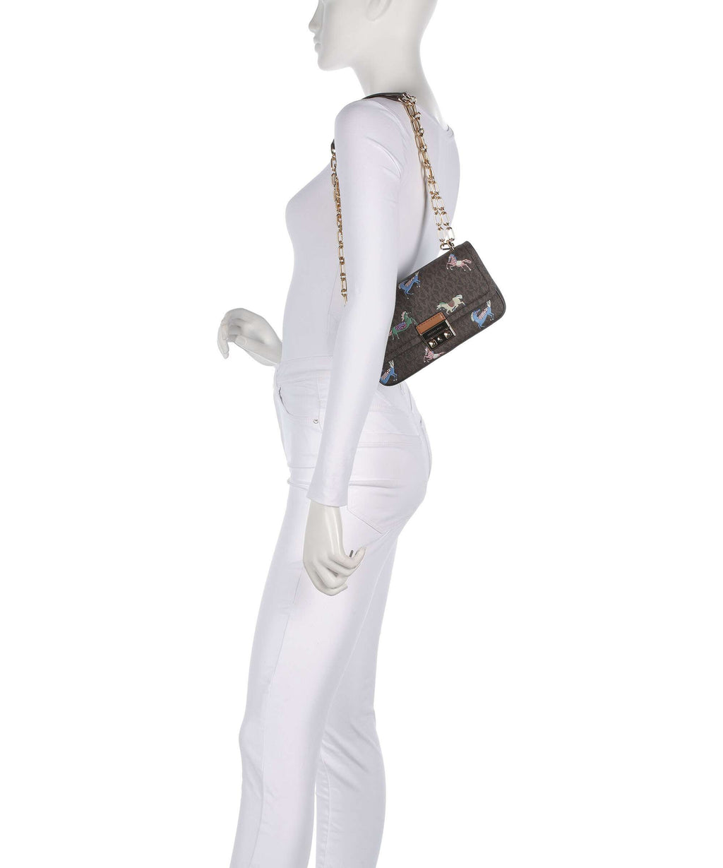 Michael Kors Tribeca Small Shoulder bag brown/acorn