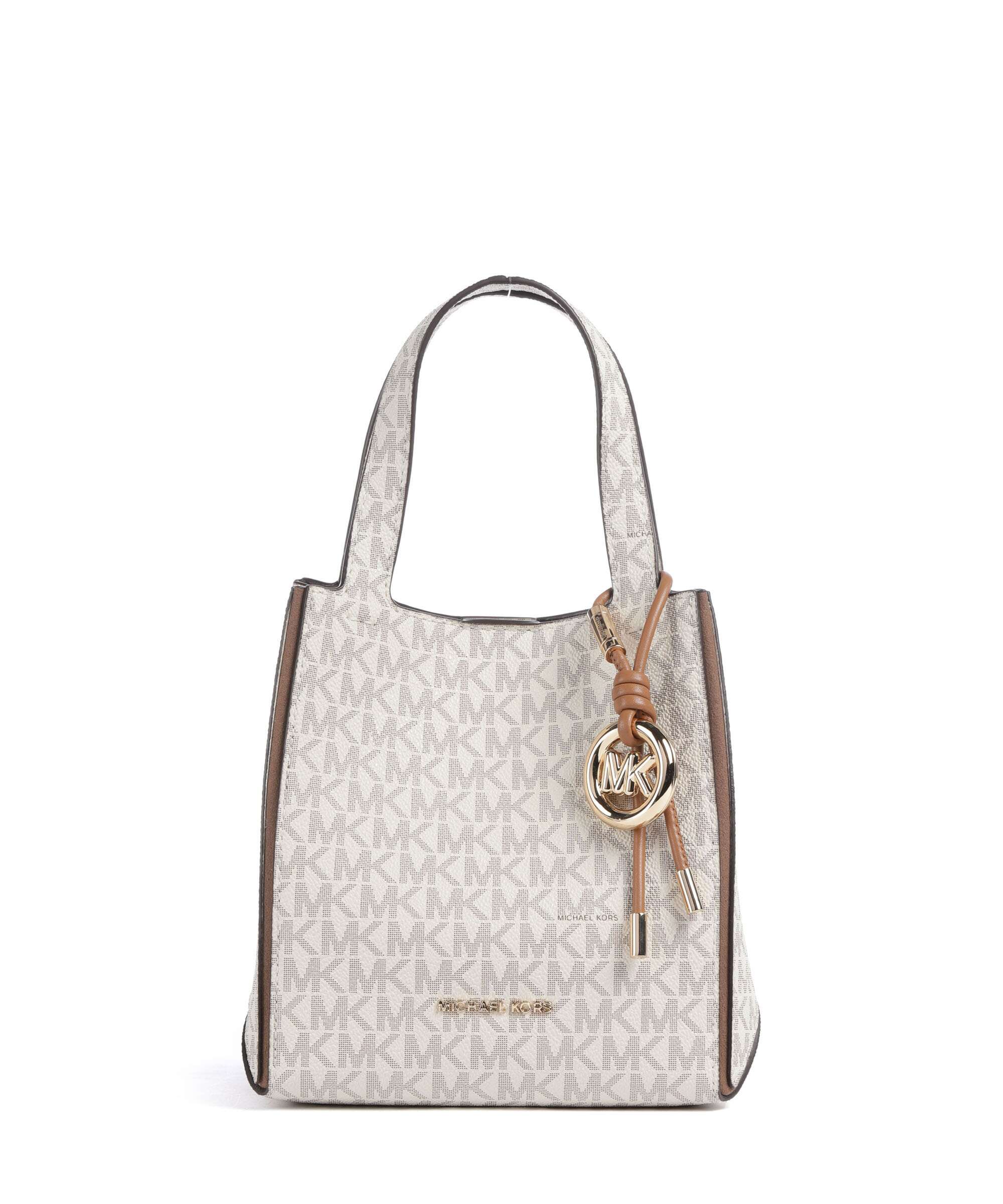 Michael Kors Jordi Small Handbag imitation leather vanilla/acorn