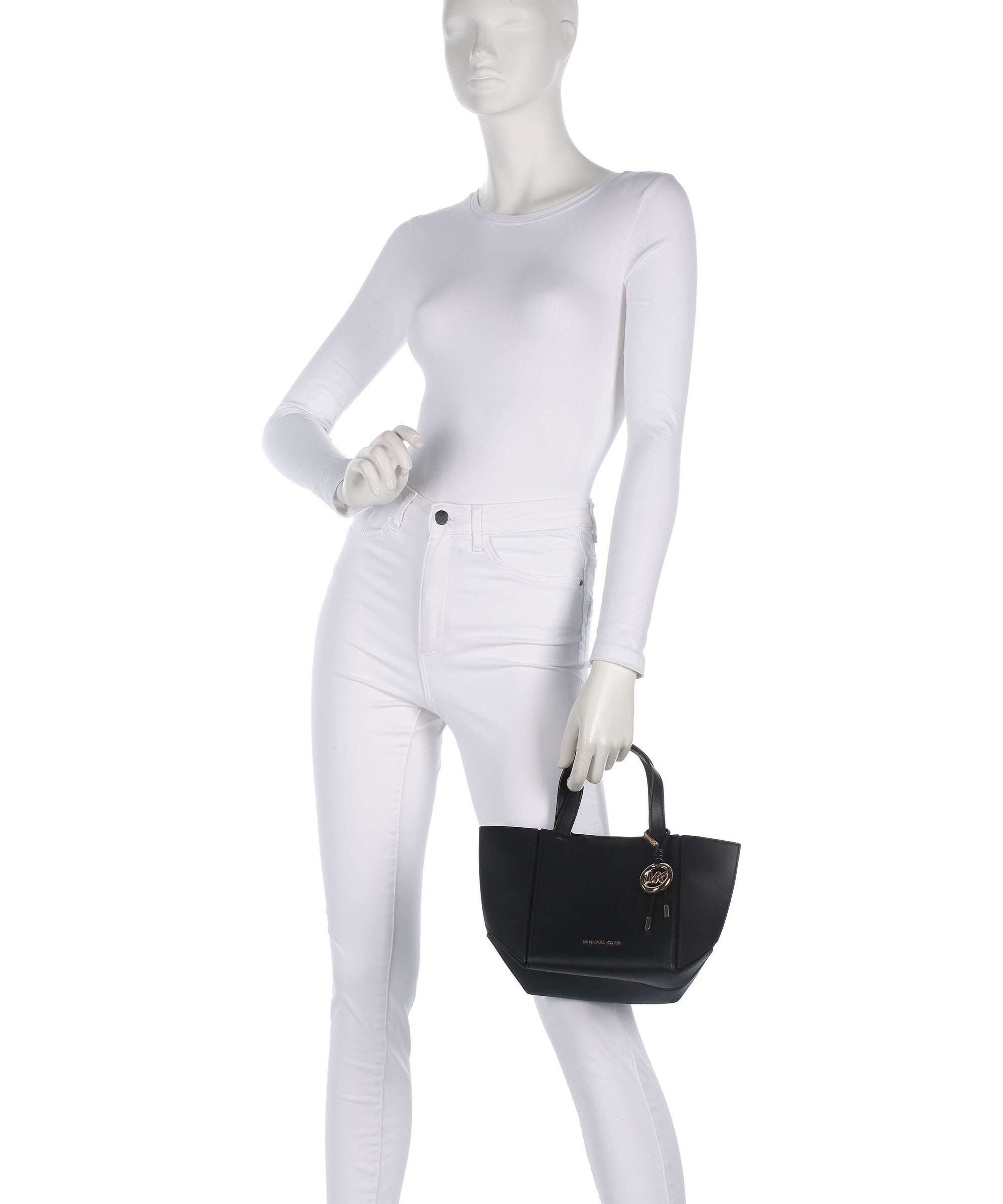 Michael Kors Jordi Small Handbag cow leather black - 30R6G9JT9L
