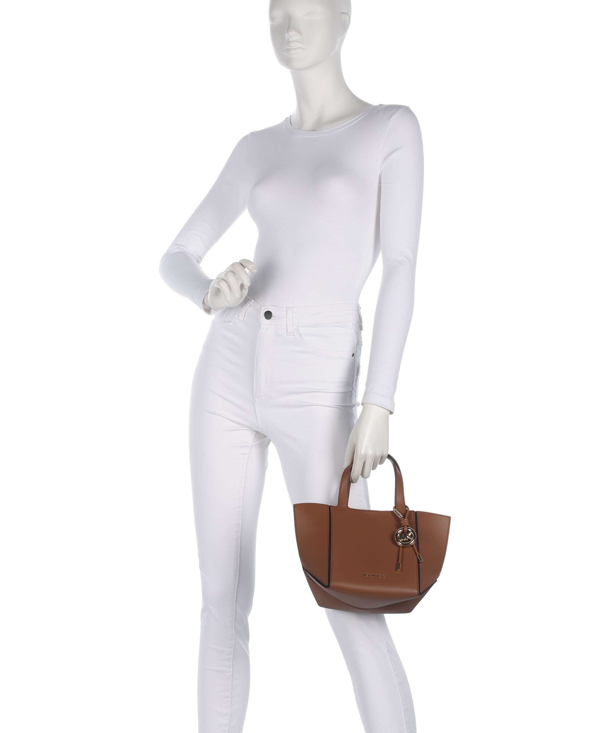 Michael Kors Jordi Small Handbag cow leather luggage - 30R6G9JT9L