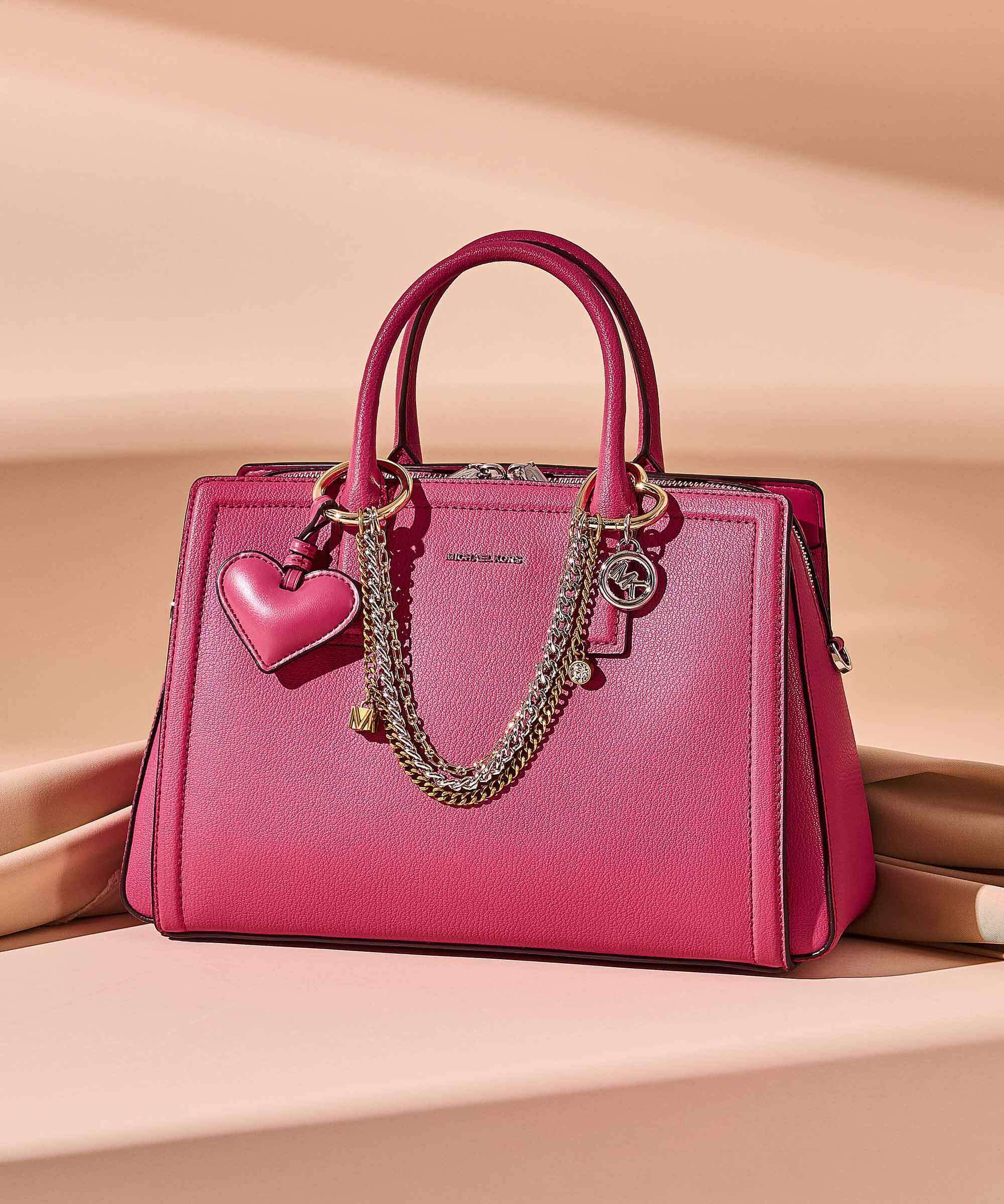 Michael Kors Laila Handbag grained cow leather rosewood