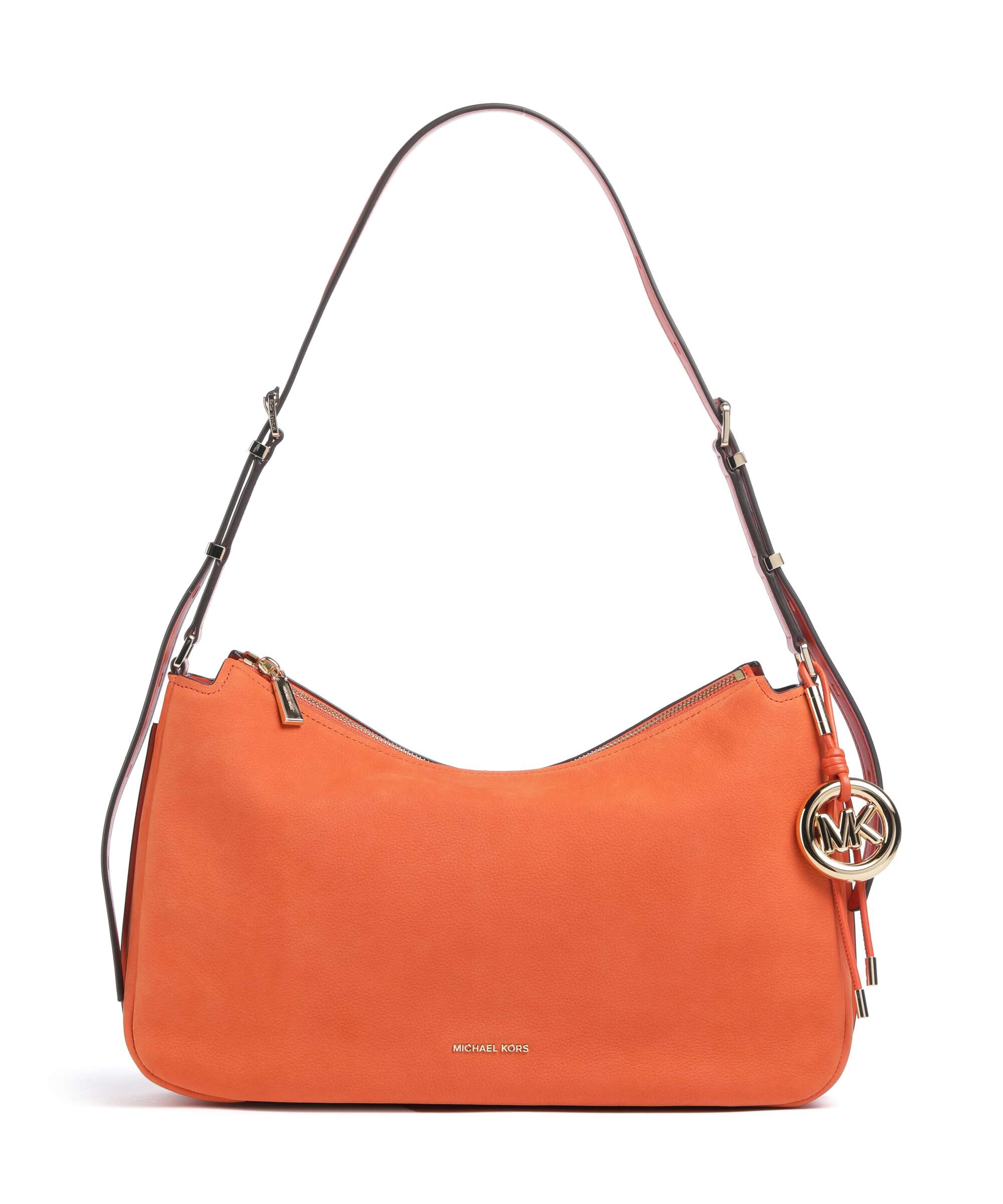 Michael Kors Nolita Medium Hobo bag nubuck cow leather mimosa