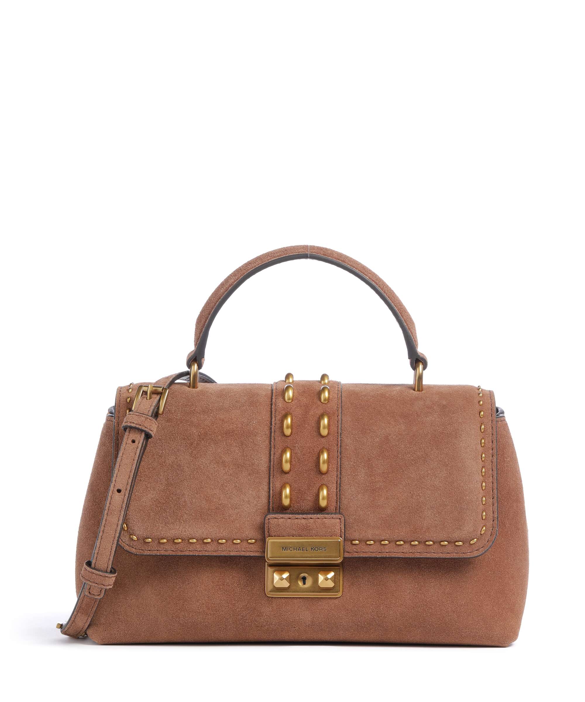 Michael Kors Tribeca Medium Handbag brushed cow leather luggage