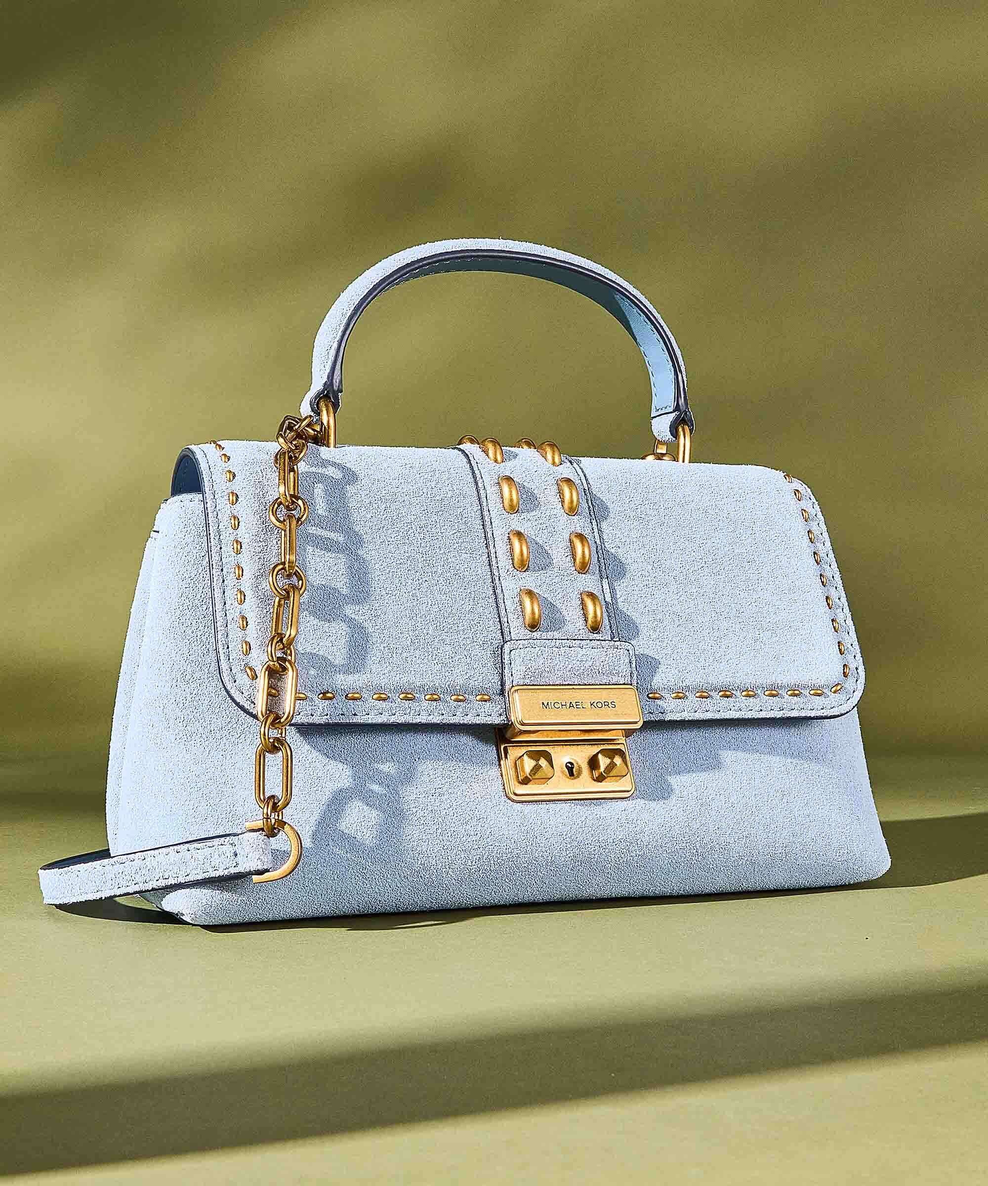 Michael Kors Tribeca Medium Handbag brushed cow leather chambray