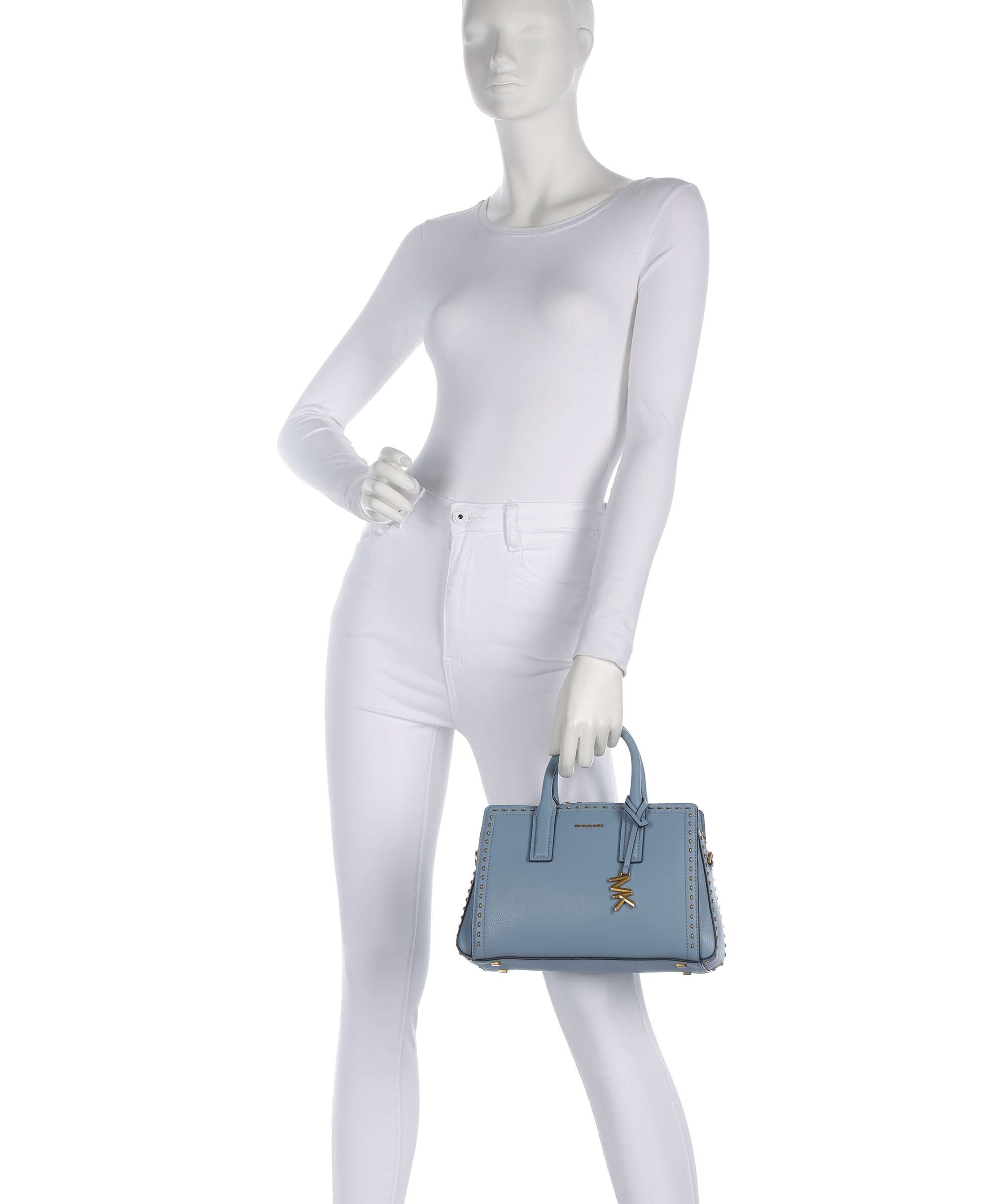 Michael Kors Laila Small Handbag grained cow leather chambray