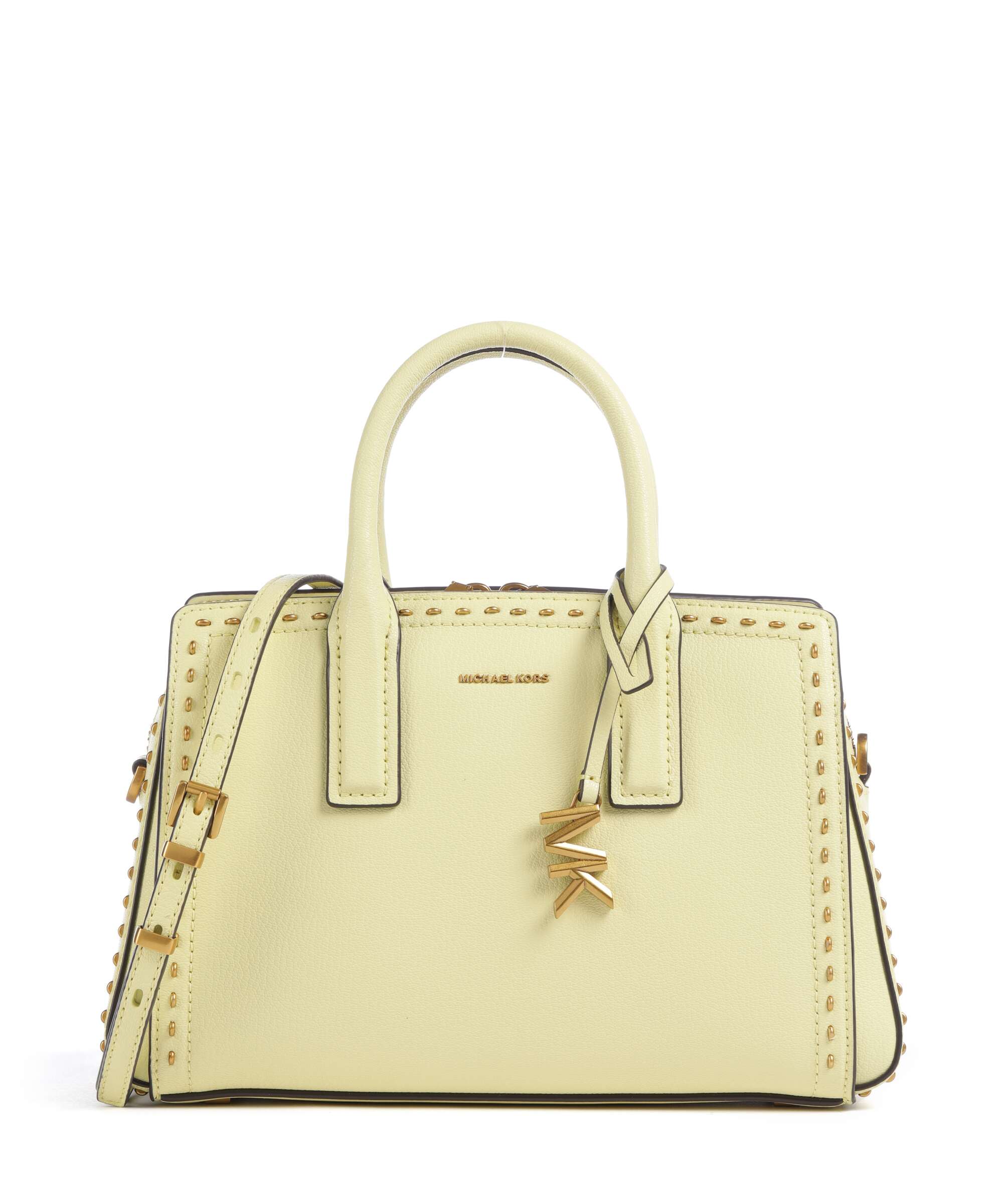 Michael Kors Laila Small Handbag grained cow leather optic white