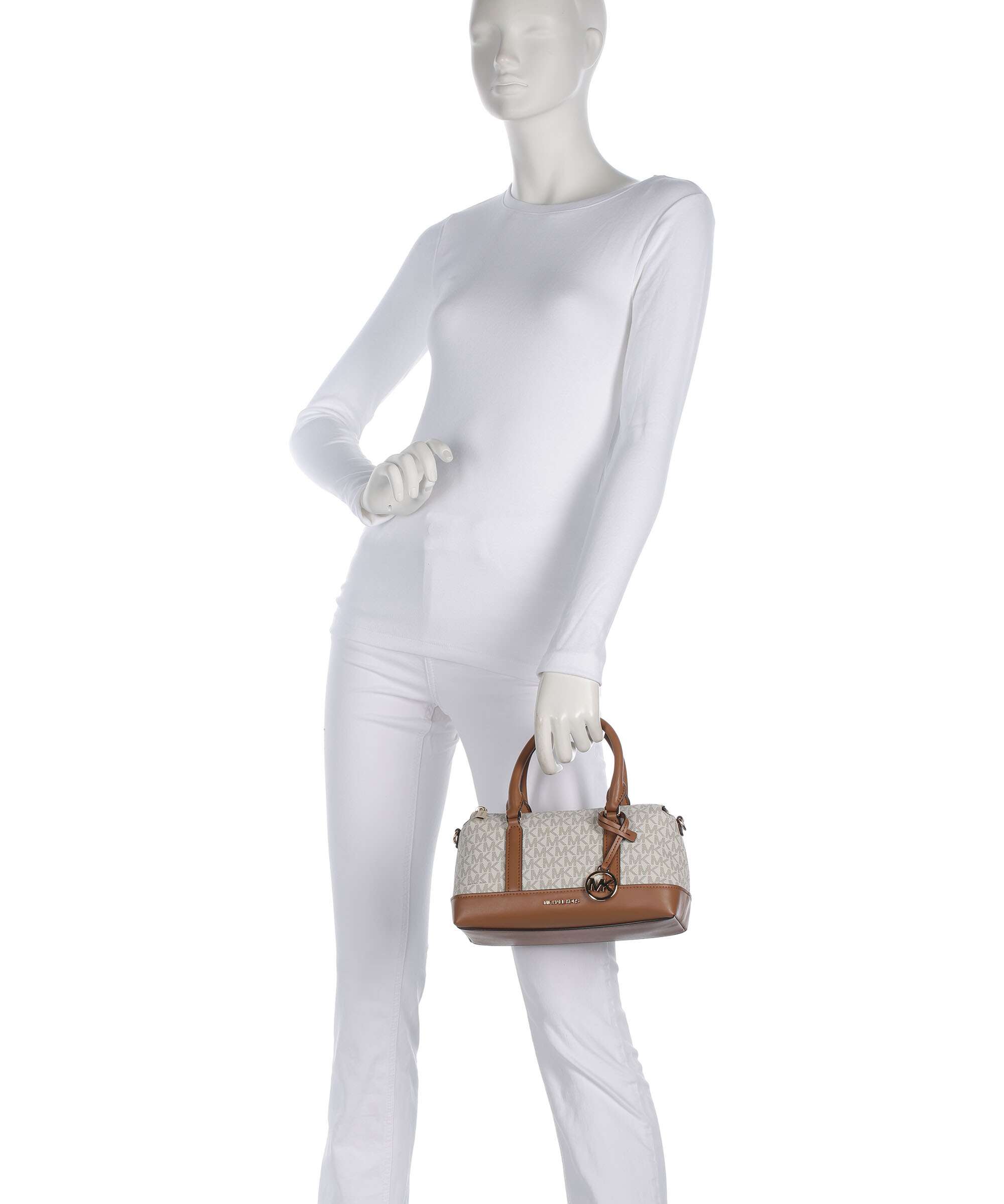 Michael Kors Andie Small Handbag imitation leather vanilla/acorn