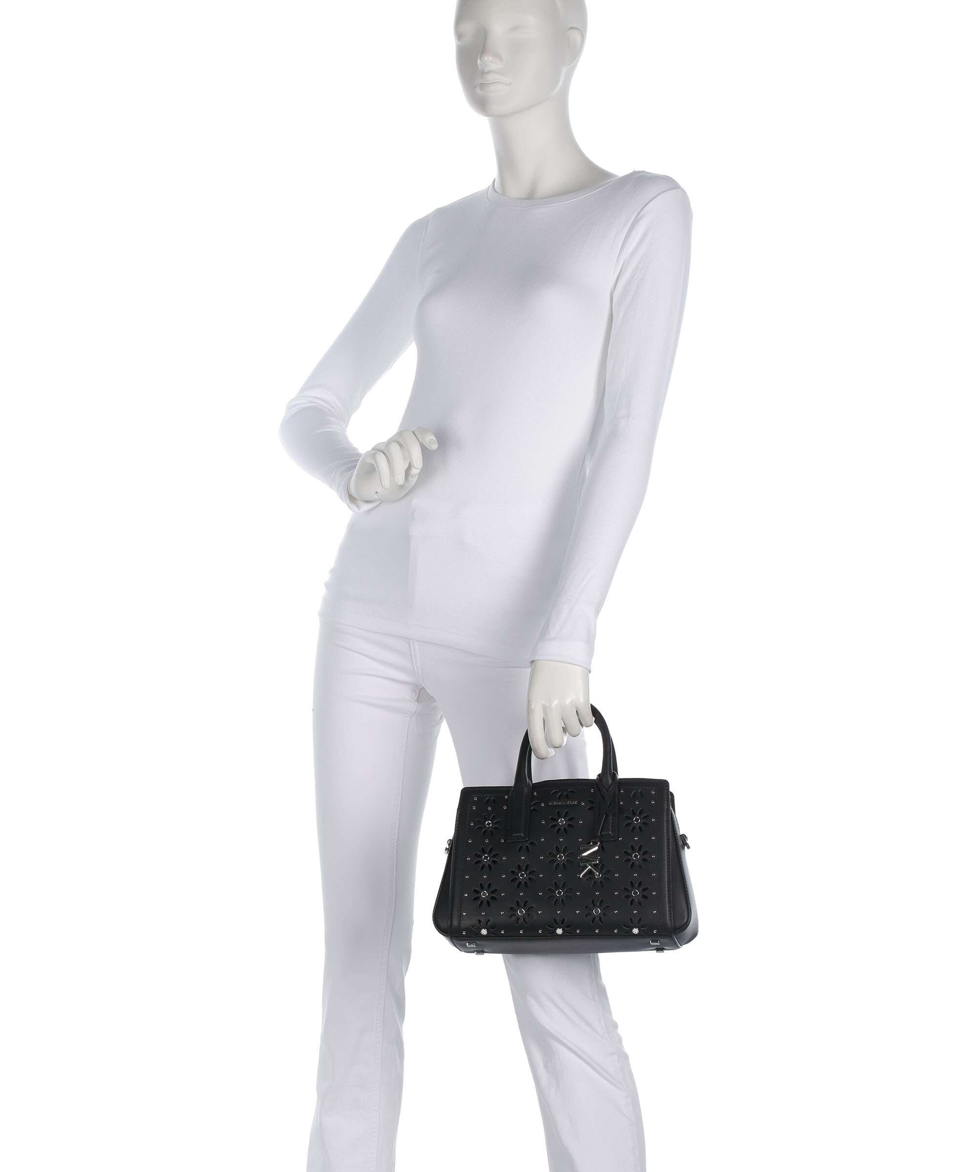 Michael Kors Laila Small Handbag grained leather black