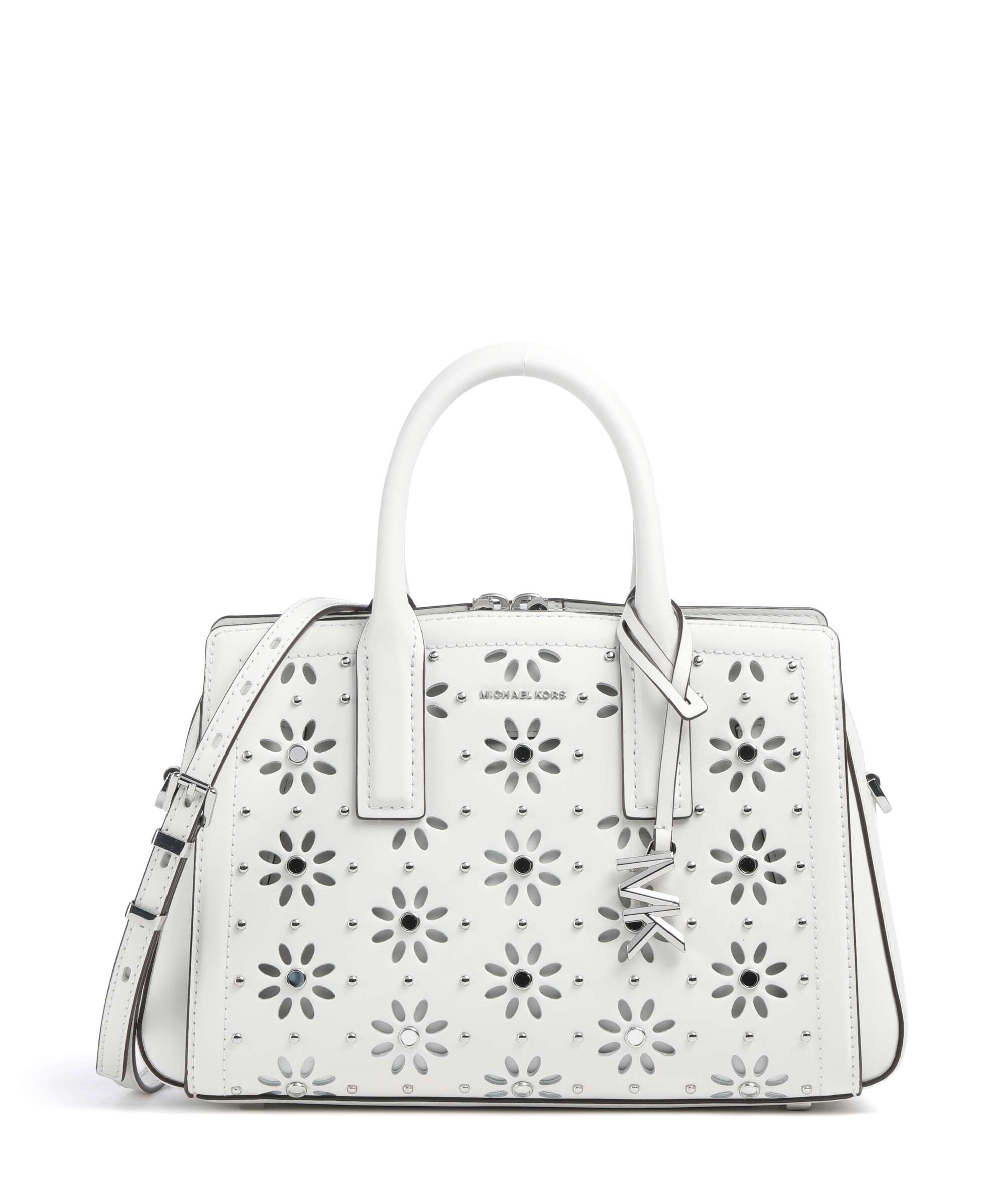 Michael Kors Laila Small Handbag fine grain cow leather optic