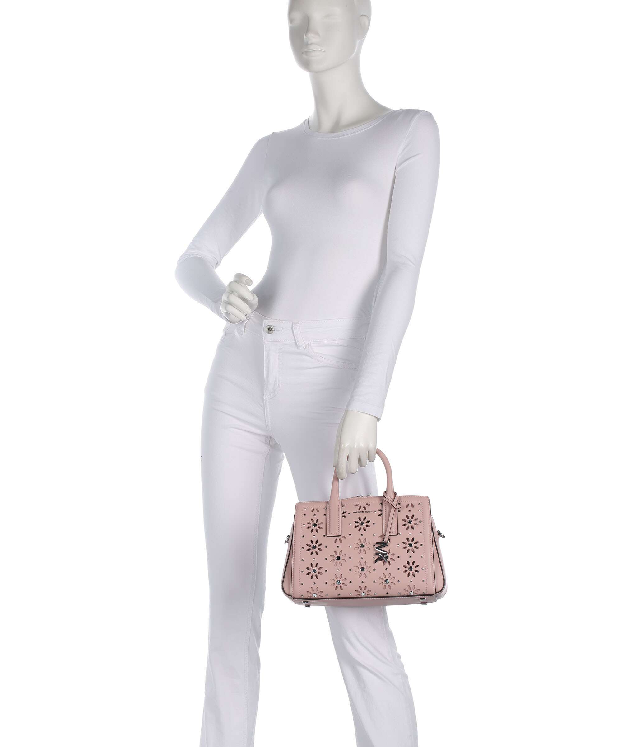 Michael Kors Laila Small Handbag fine grain cow leather smokey