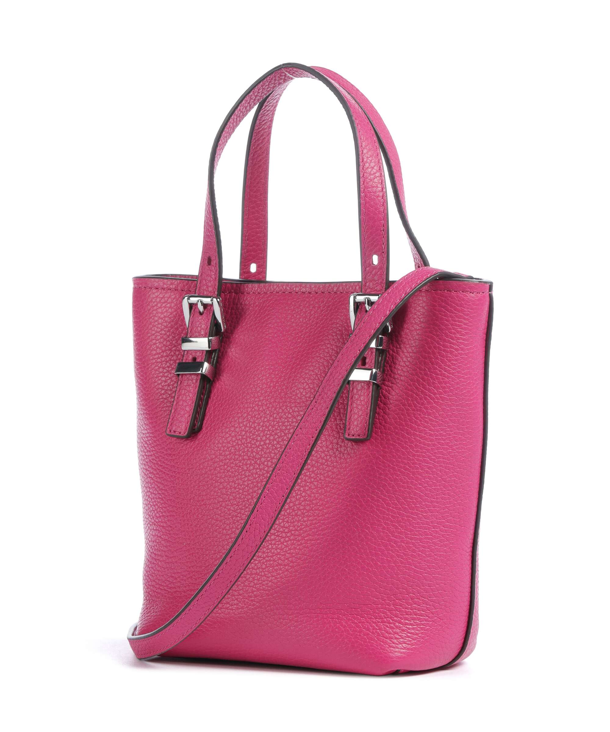 Michael Kors Quinn XS Handbag grained cow leather raspberry