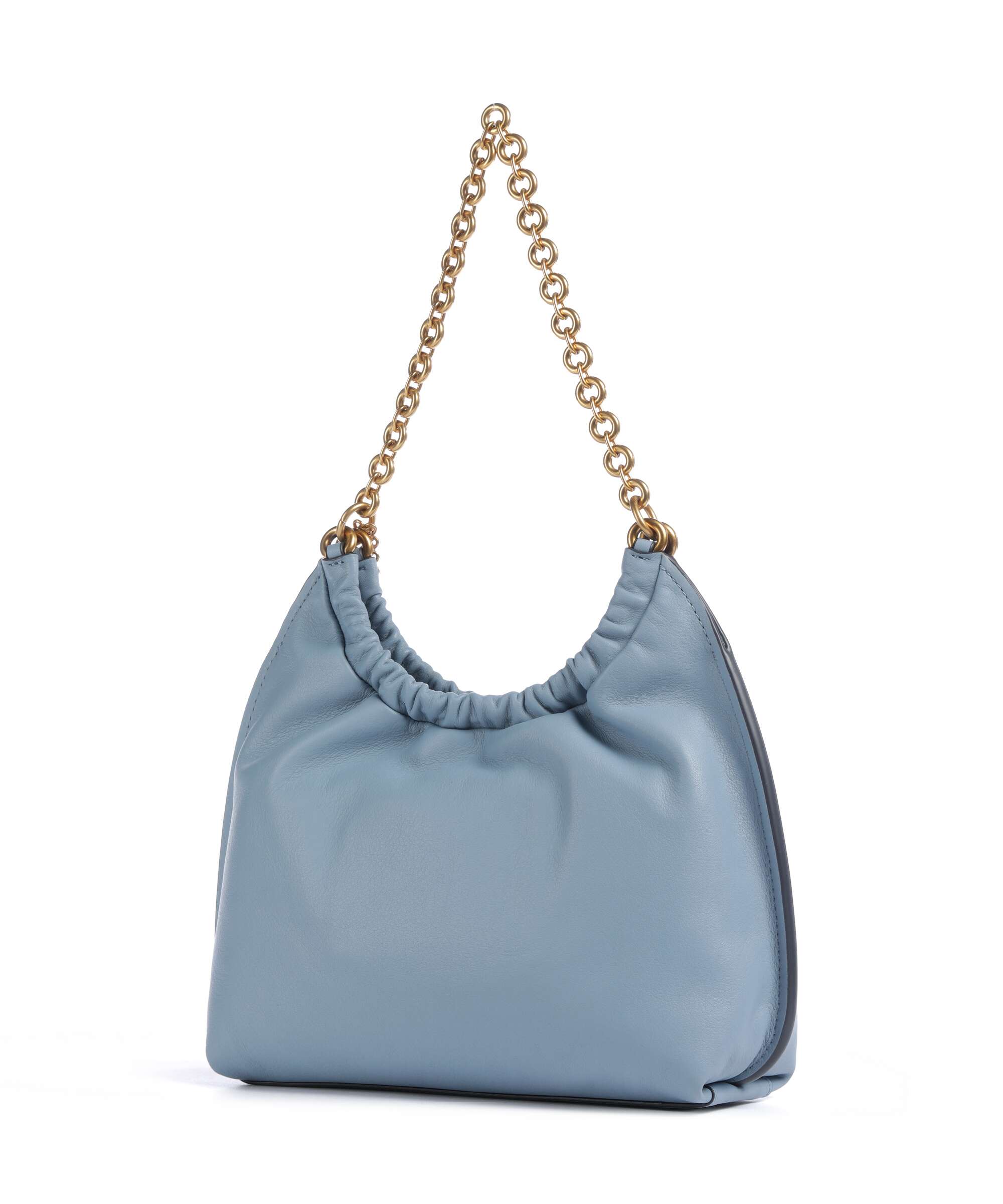 Michael Kors Indie Small Hobo bag fine grain cow leather chambray