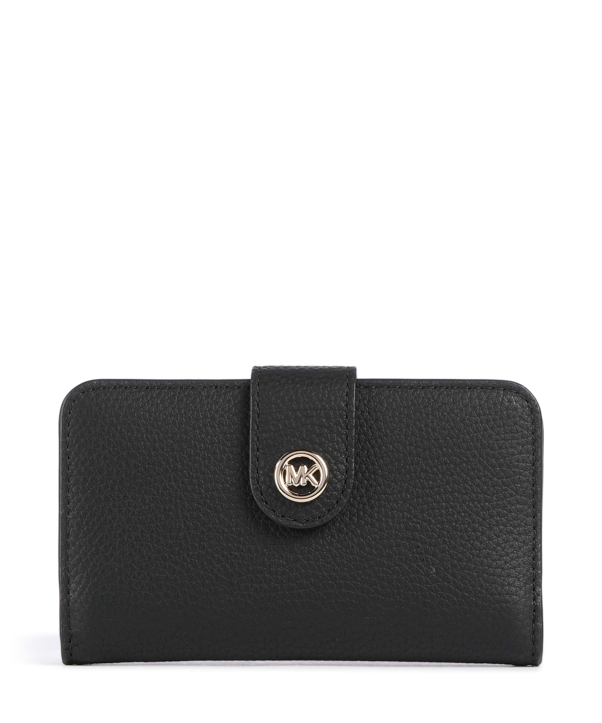 Michael Kors MK Pop Charm Medium Wallet grained cow leather mimosa
