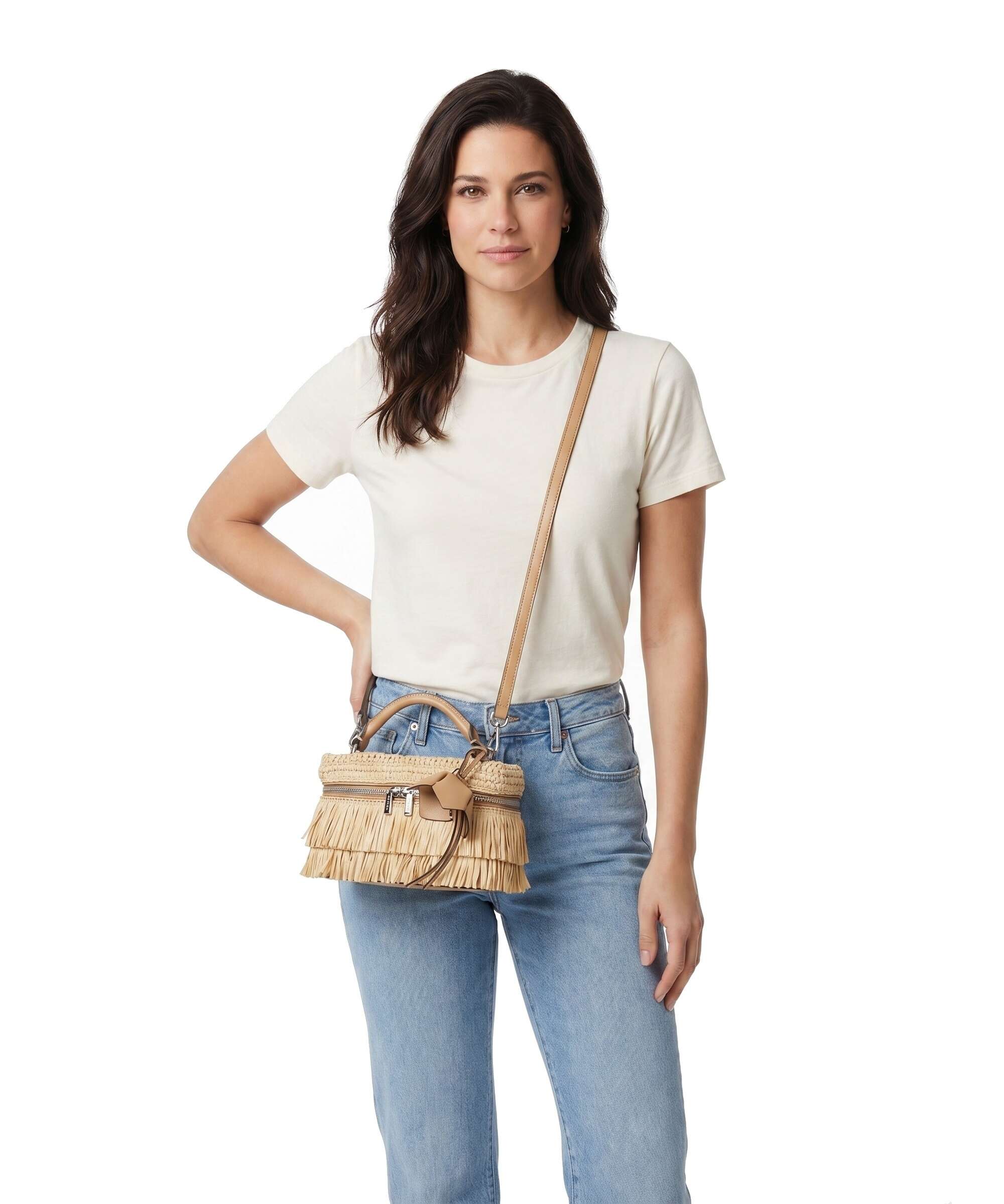 Michael Kors Jana XS Crossbody bag polypropylene peanut