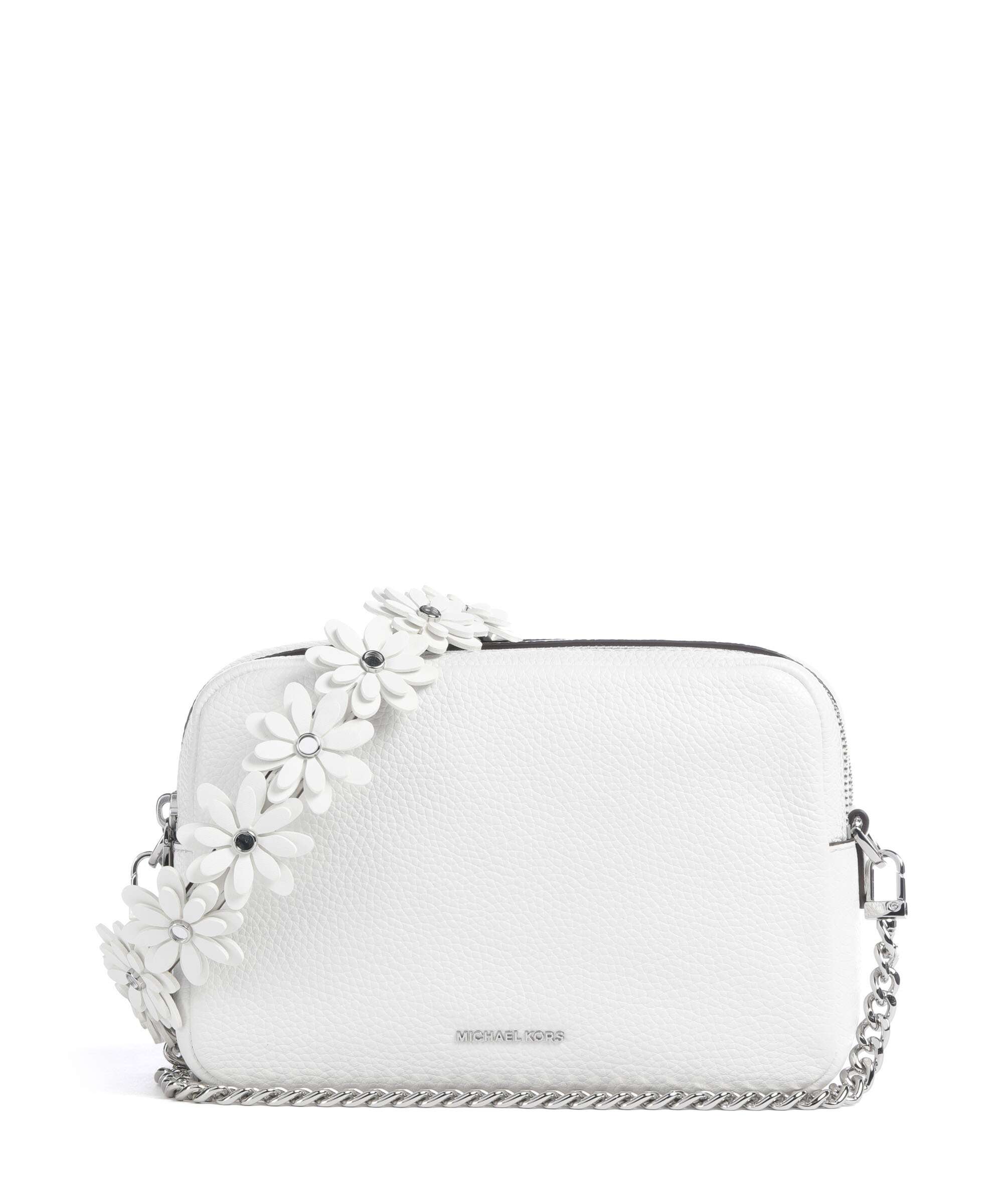 Michael Kors Bryant Medium Crossbody bag grained cow leather optic