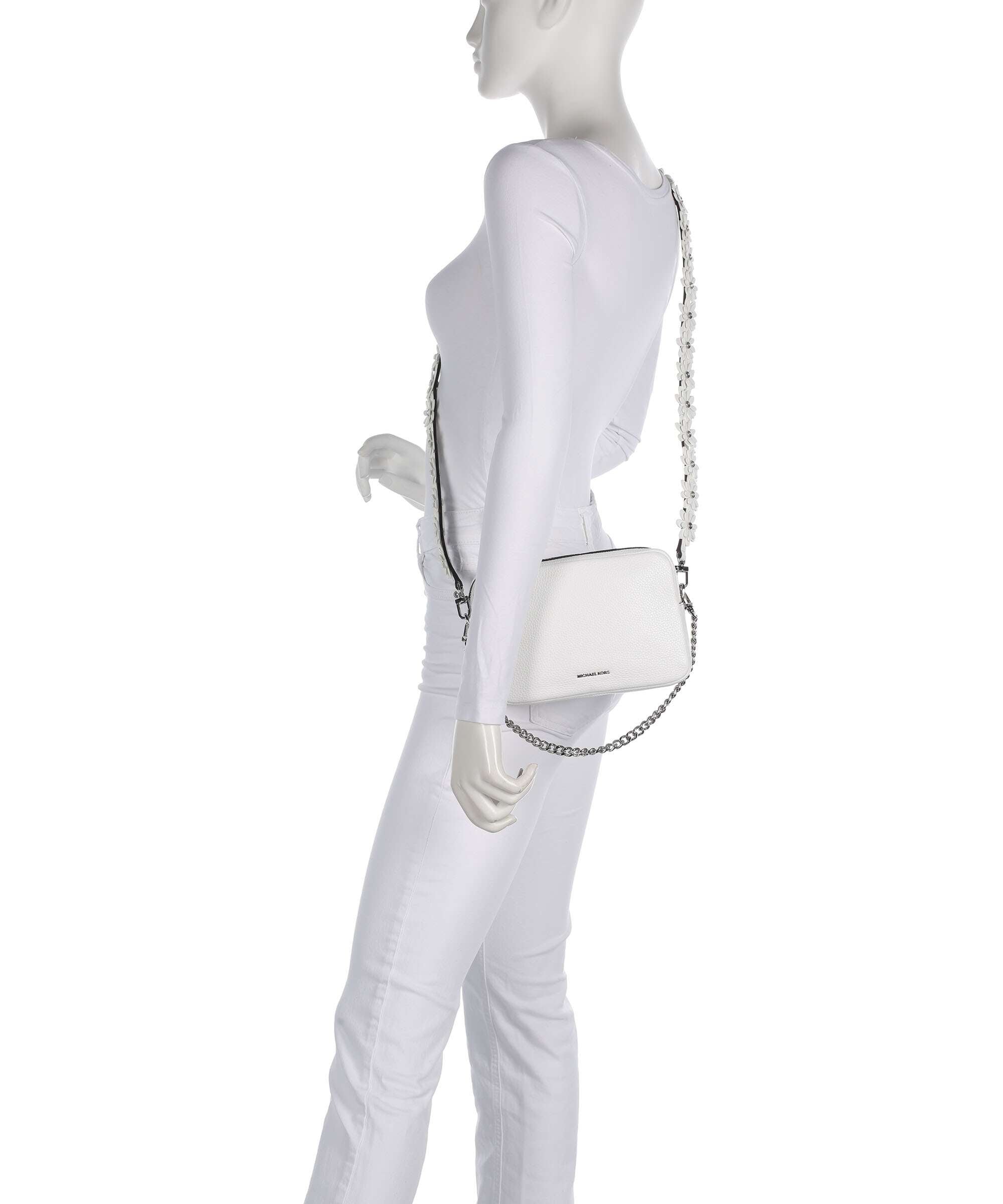 Michael Kors Bryant Medium Crossbody bag grained cow leather optic