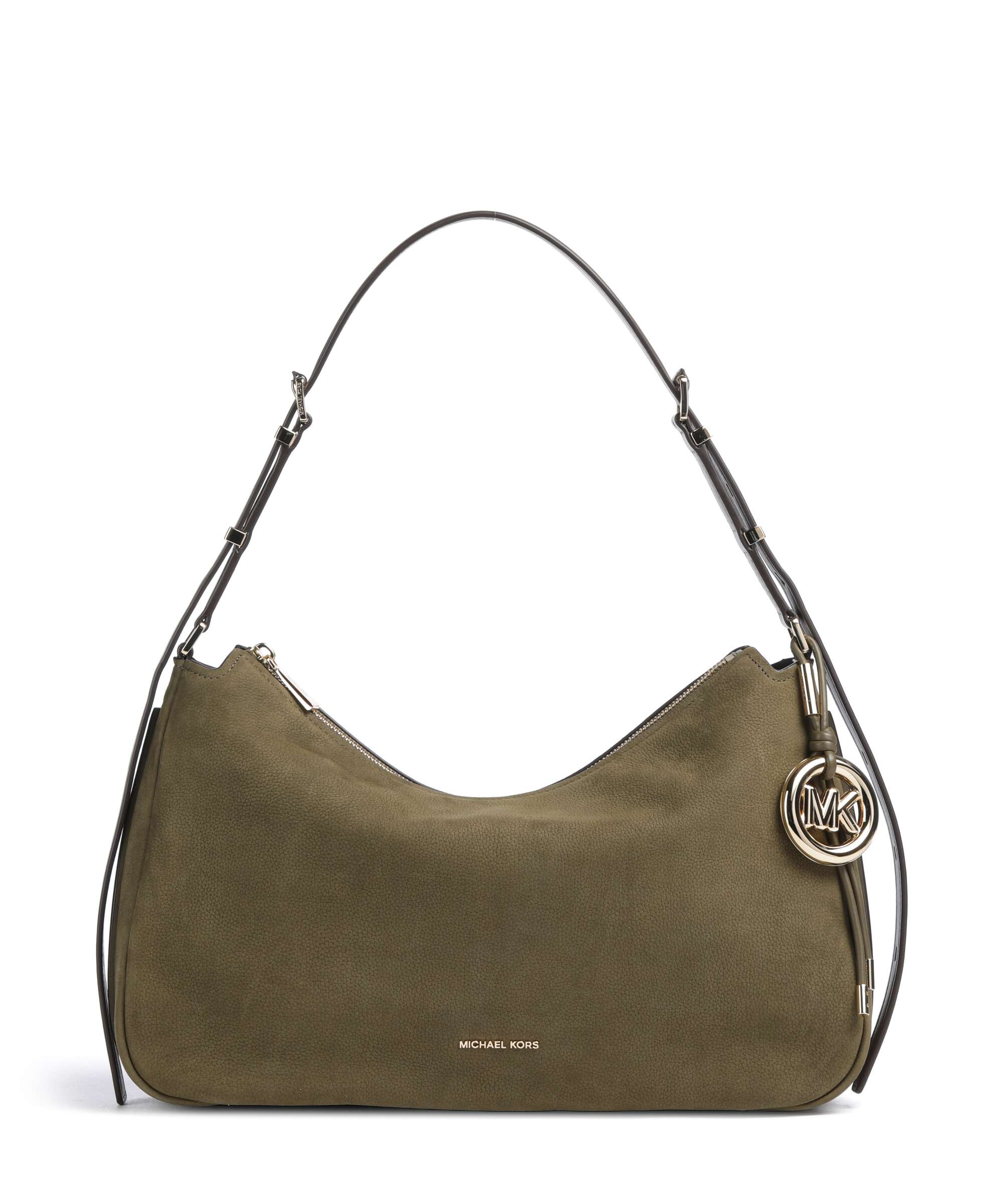 Michael Kors Nolita Medium Hobo bag nubuck cow leather loden