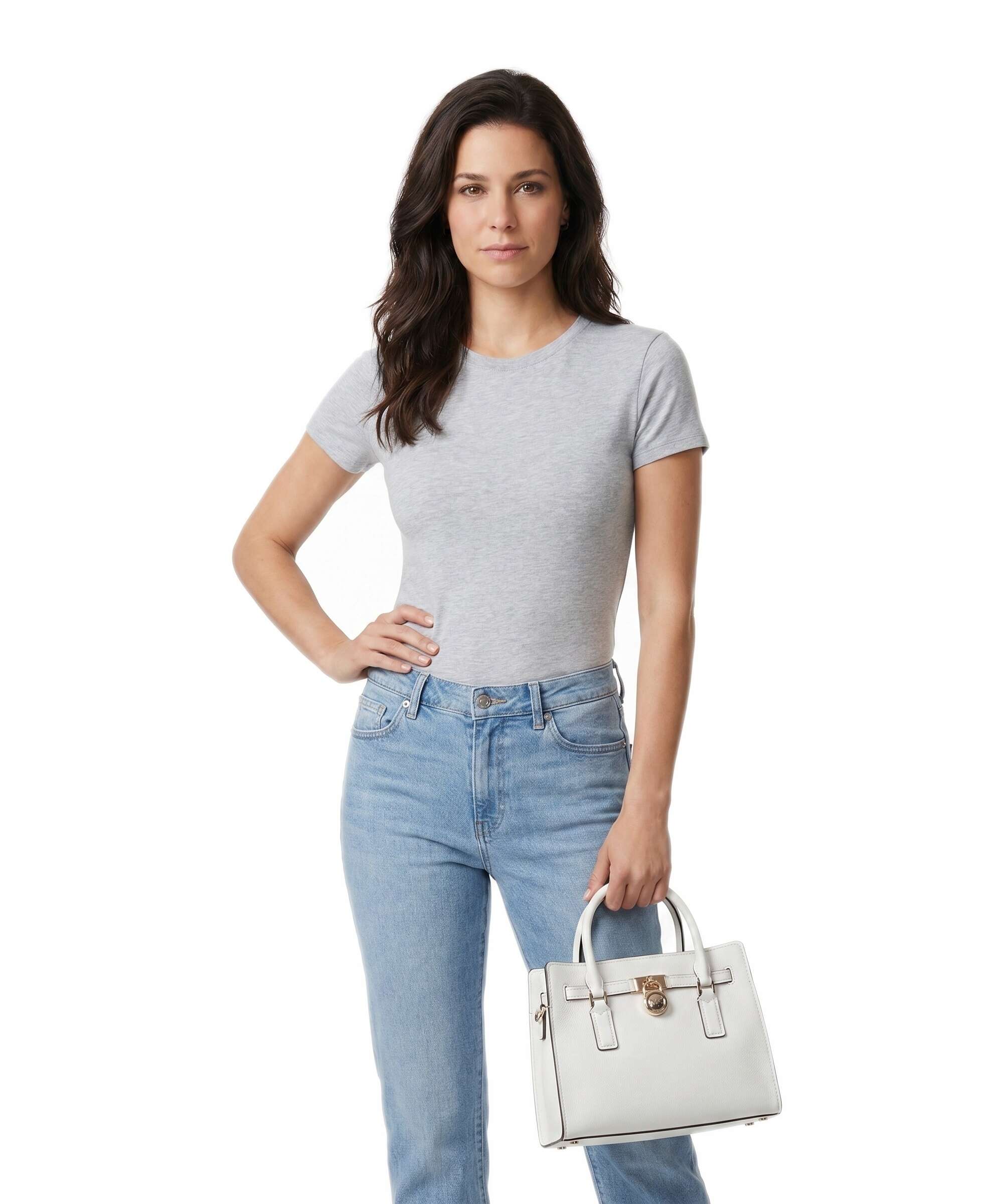 Michael Kors Hamilton Moderne Small Handbag grained leather optic