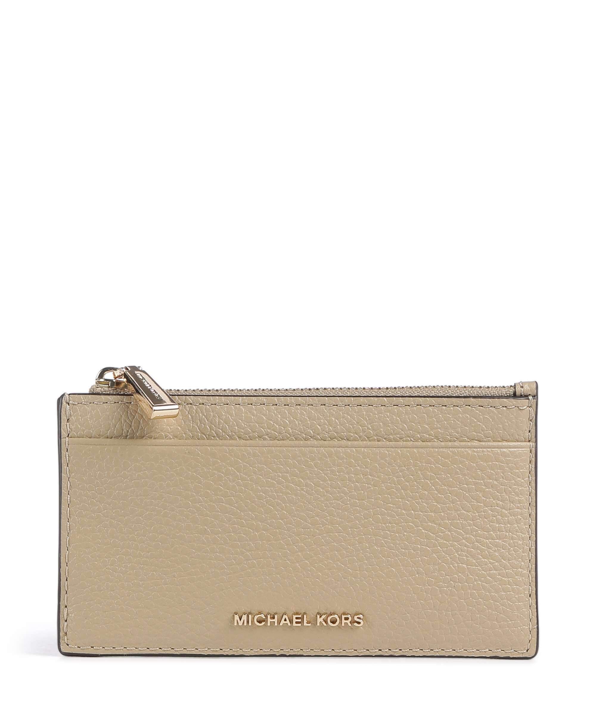 Michael Kors Jet Set Credit card holder grained cow leather light