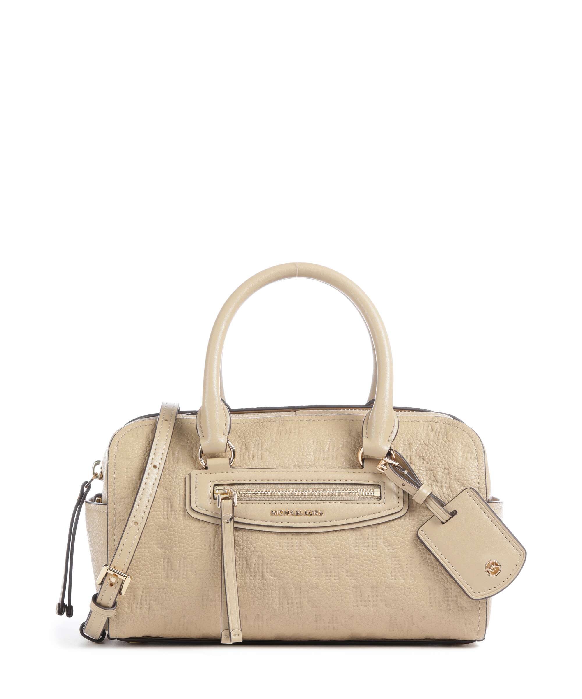 Michael Kors Jet Set Travel XS Handbag embossed cow leather khaki