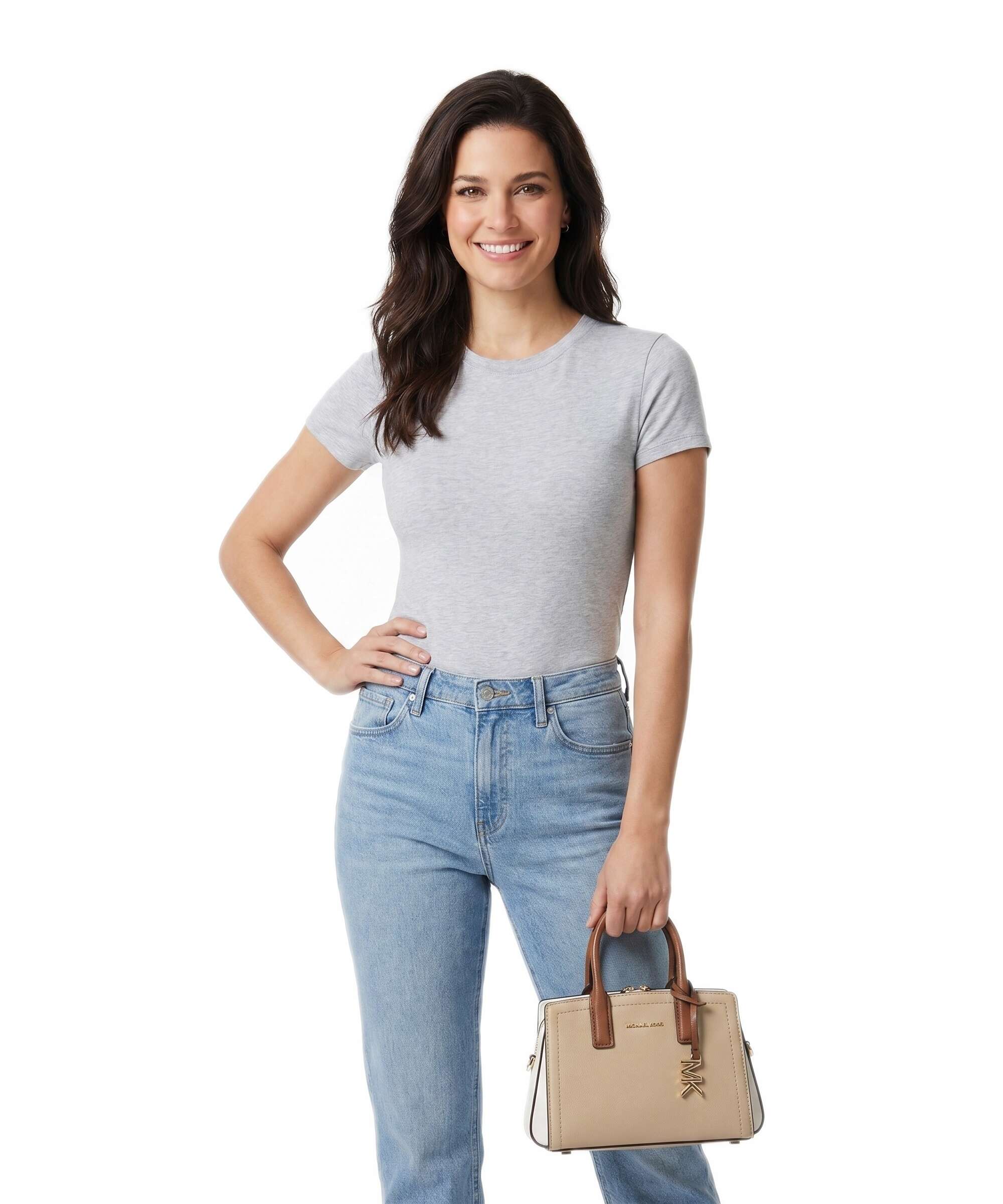 Michael Kors Laila XS Handbag grained cow leather khaki