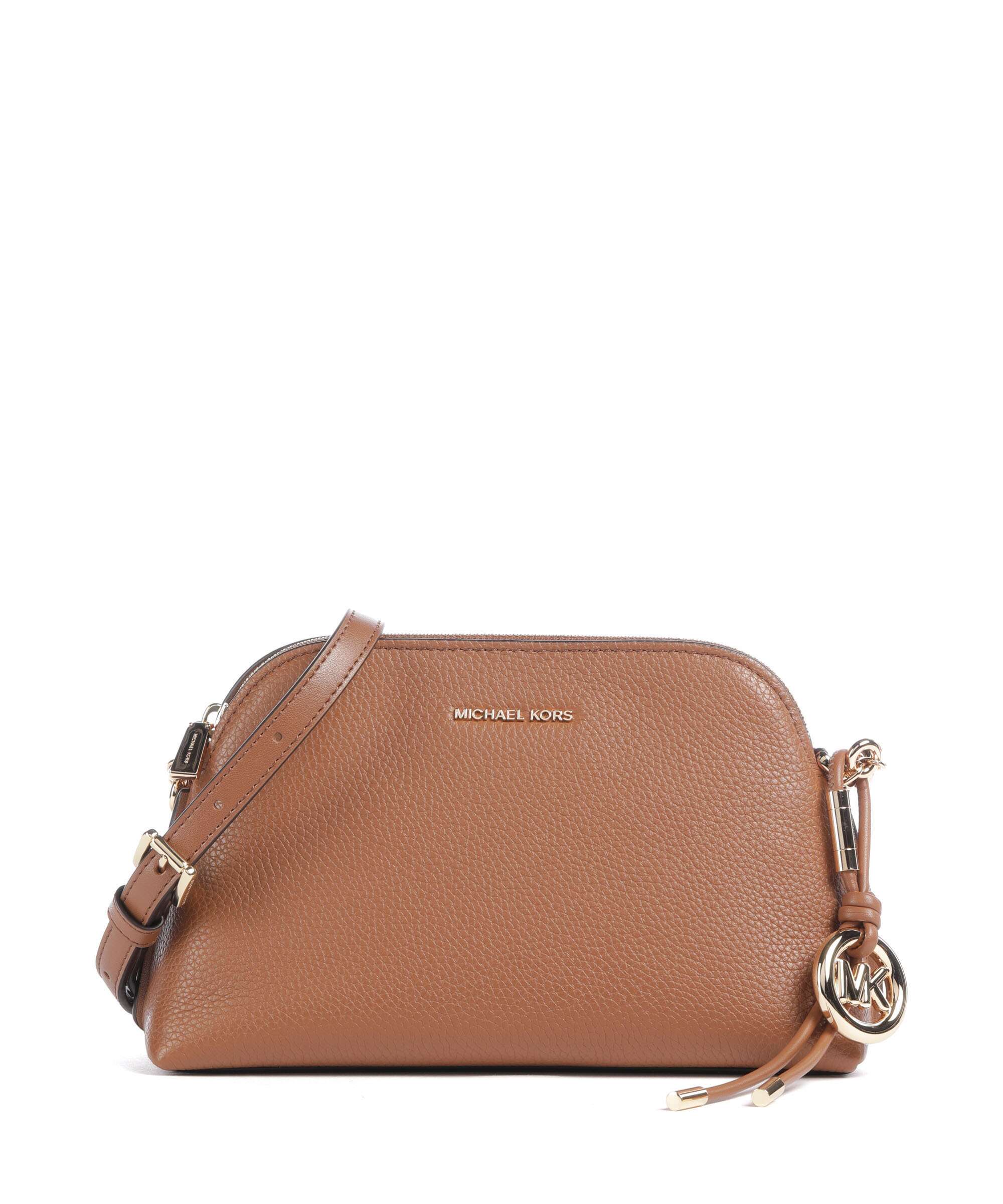 Michael Kors Freddie Small Crossbody bag grained leather khaki