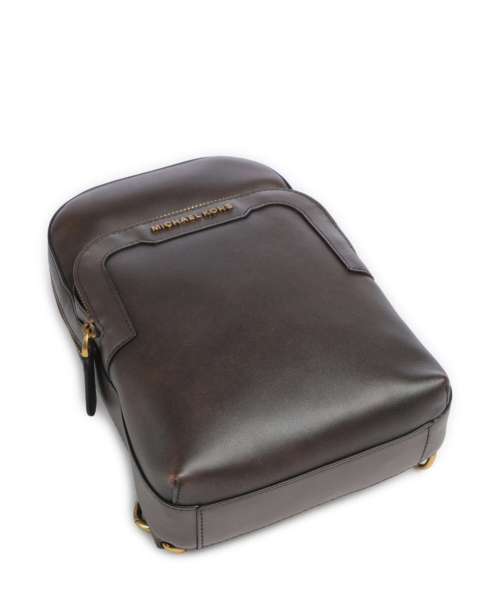 Michael Kors Hudson Medium Sling bag chocolate